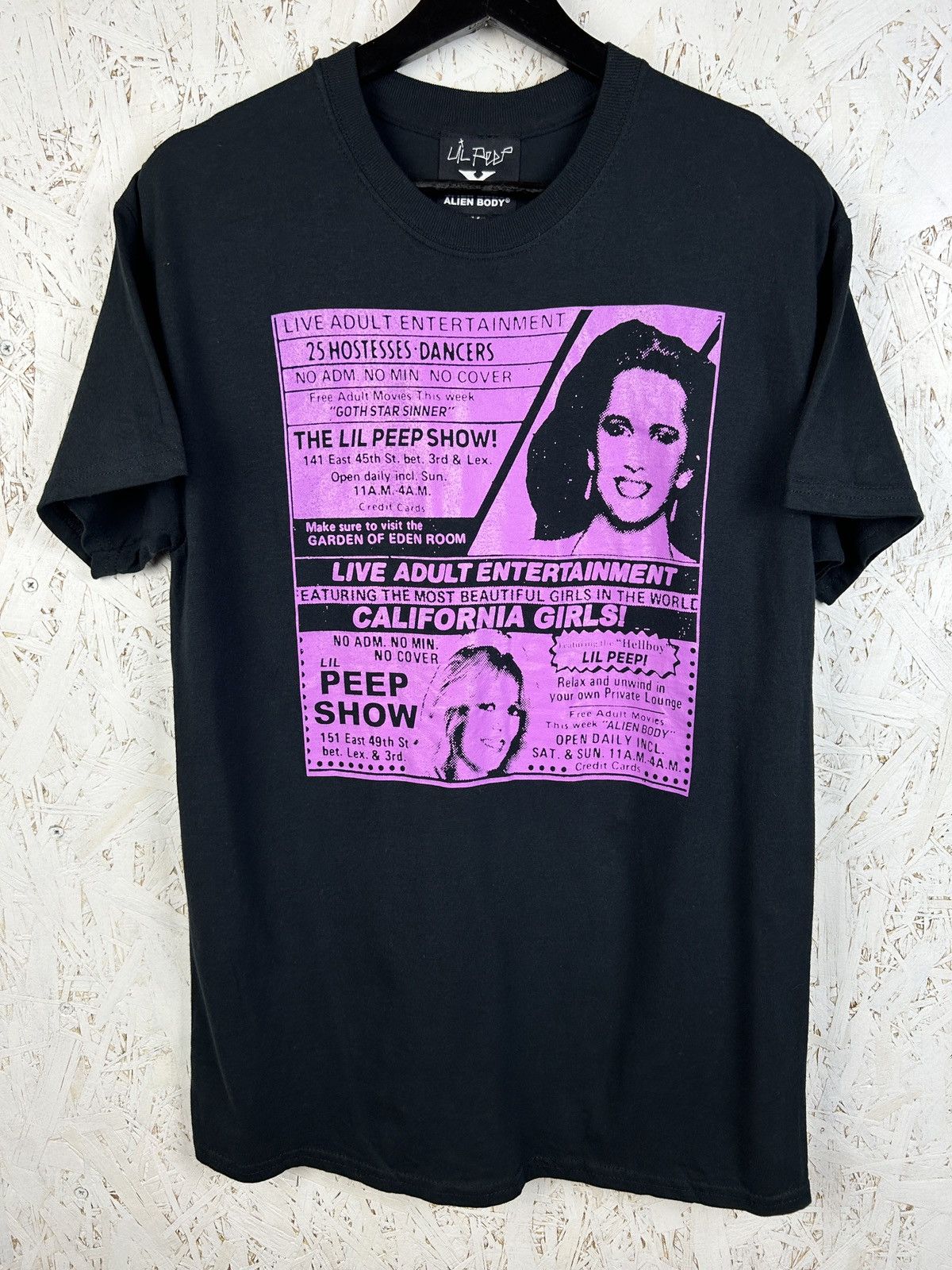 Lil Peep x Alien Body Peep Show California Girls Hellboy Tee