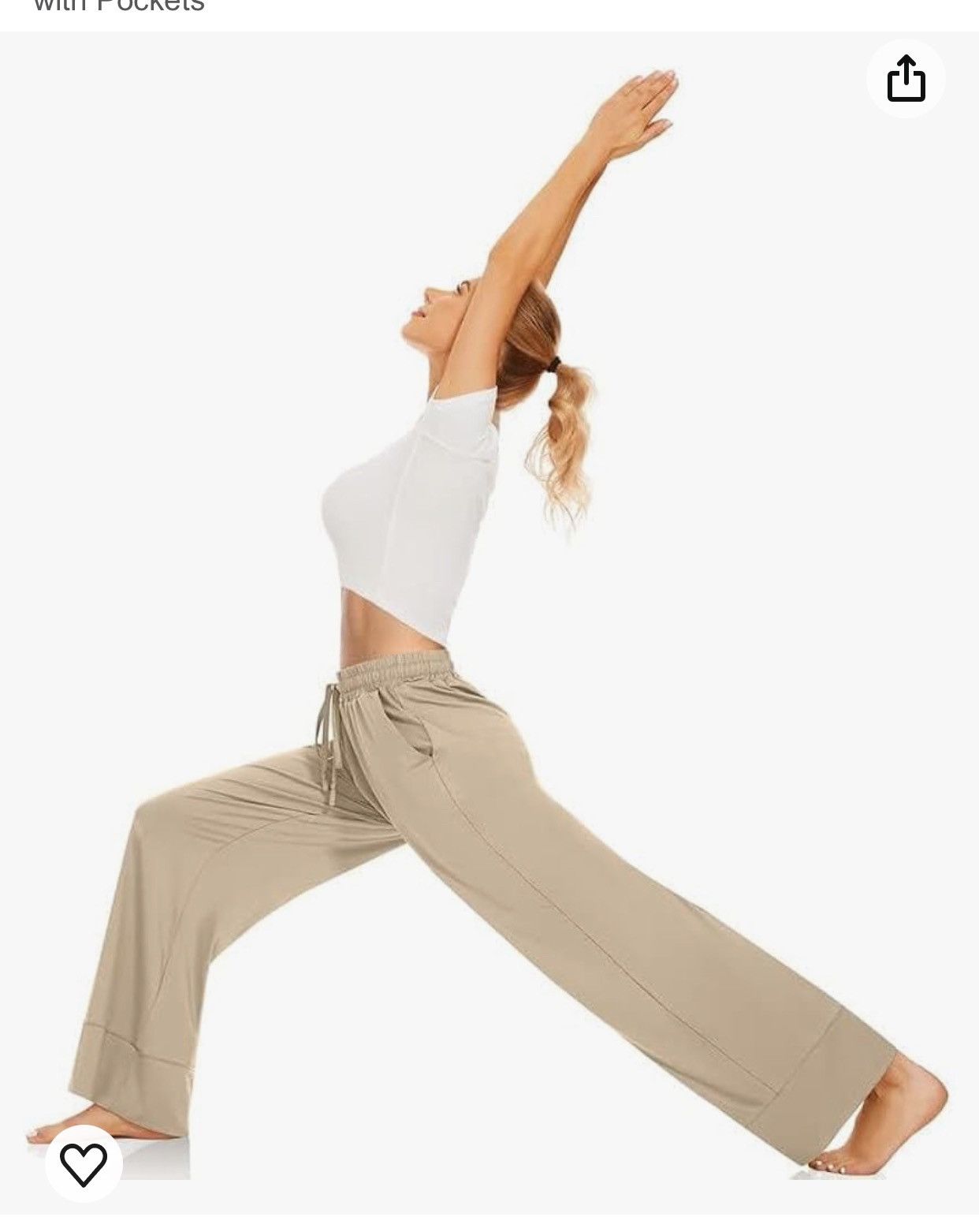Other Tarse Wide Leg High Waist Sweatpants Pocakets Yoga New Size 42" / US 20 - 3 Thumbnail