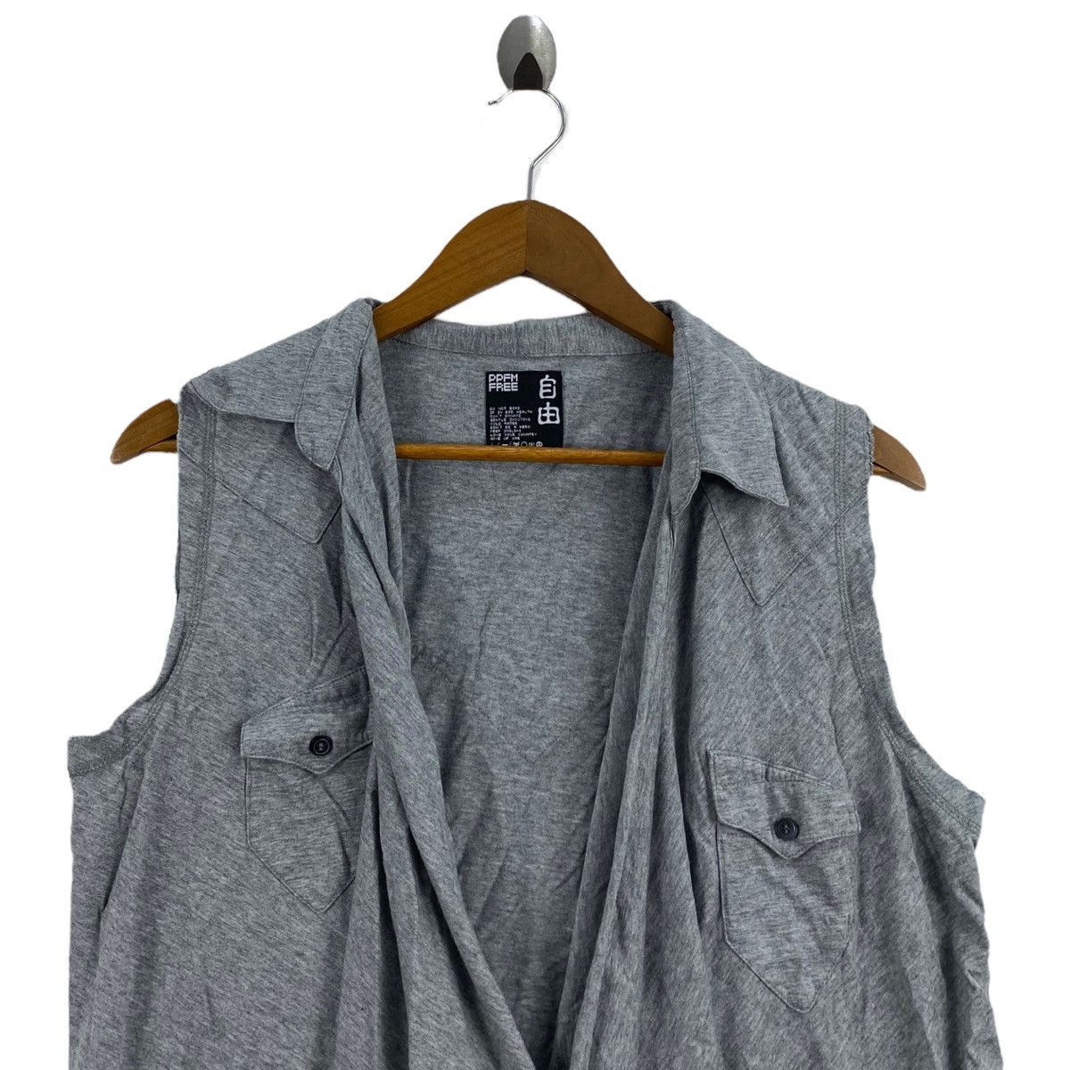 PPFM PPFM Japanese Punk Brand Multi Pockets Grey Cardigan Size US M / EU 48-50 / 2 - 2 Thumbnail
