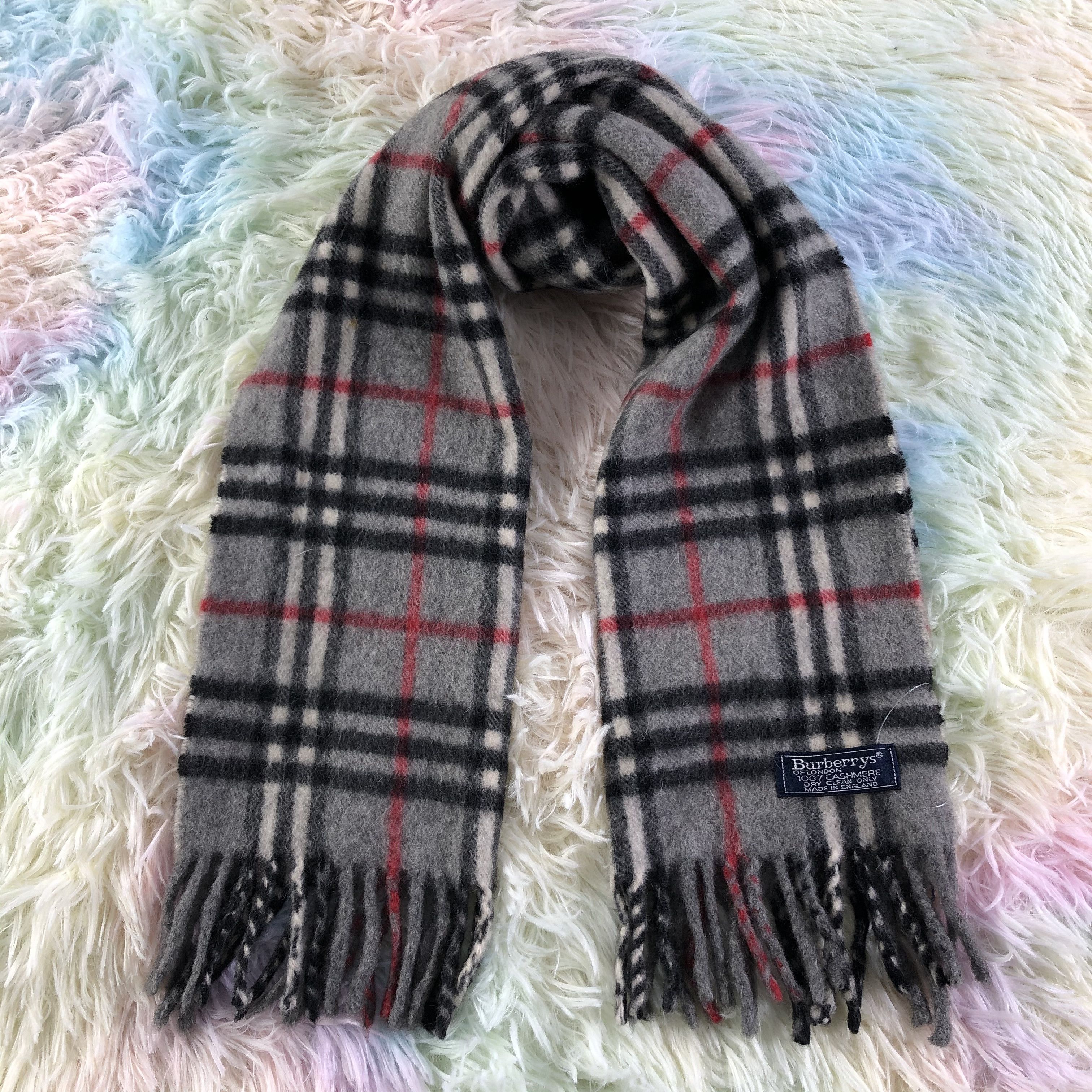 Burberry × Vintage Burberry Scarf / Muffler / Neckwear - KM425 Size ONE SIZE - 1 Thumbnail