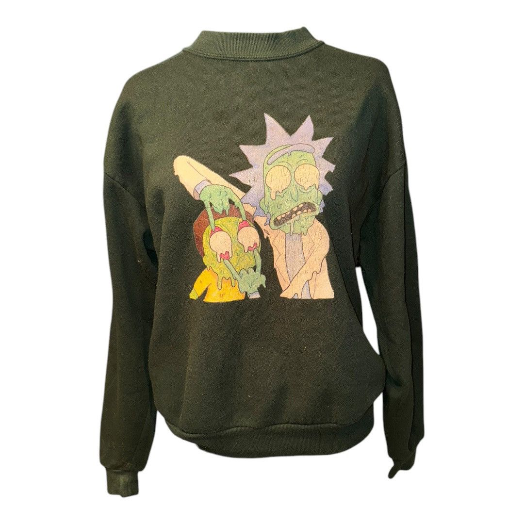 Jerzees VTG 90s Made in USA Rick and Morty Graphic pullover sweatsh Size US M / EU 48-50 / 2 - 3 Thumbnail