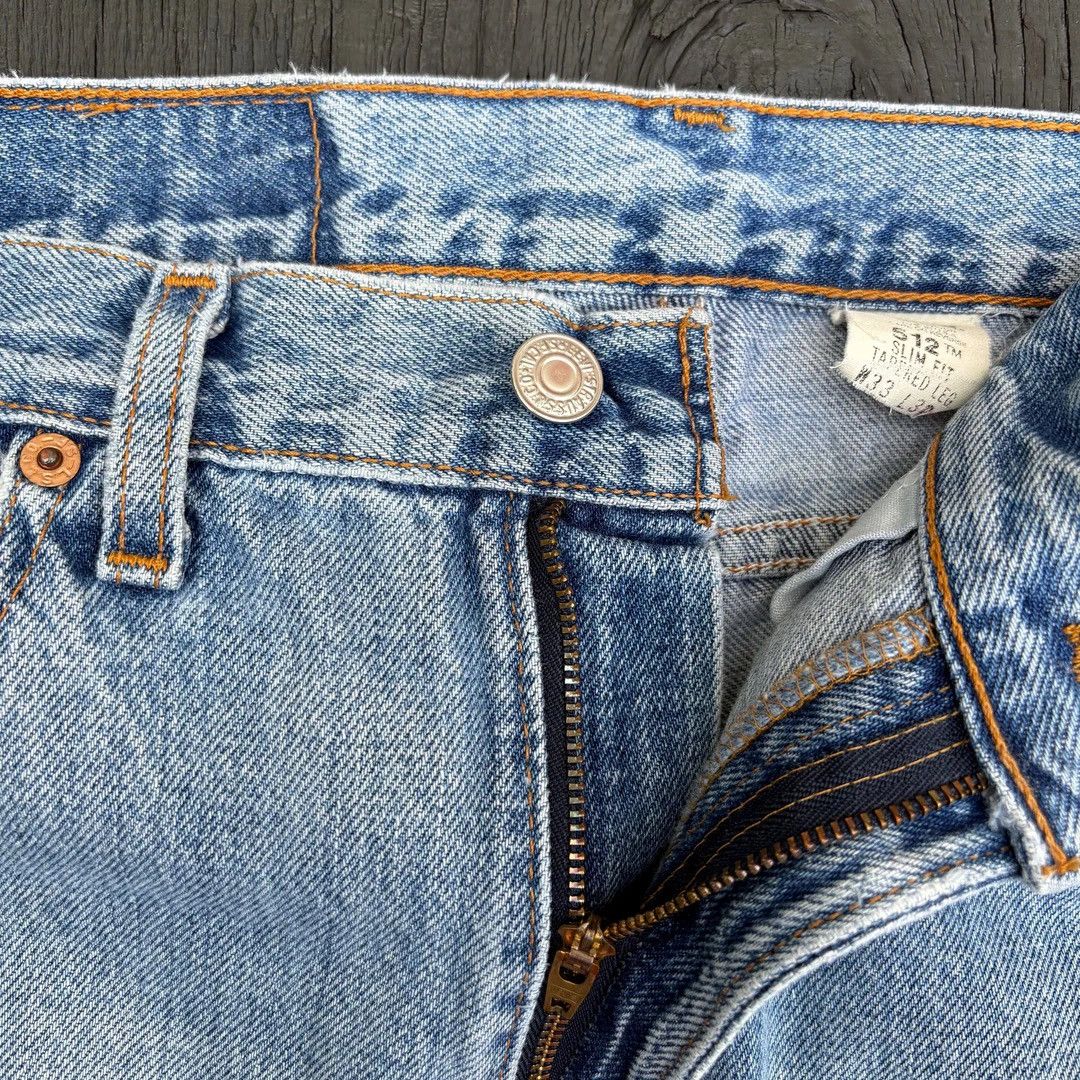 Levi's × Vintage Levi’s 512 Vintage 1980 80s W32 L30 Blue Denim Jeans USA Size US 32 / EU 48 - 3 Thumbnail
