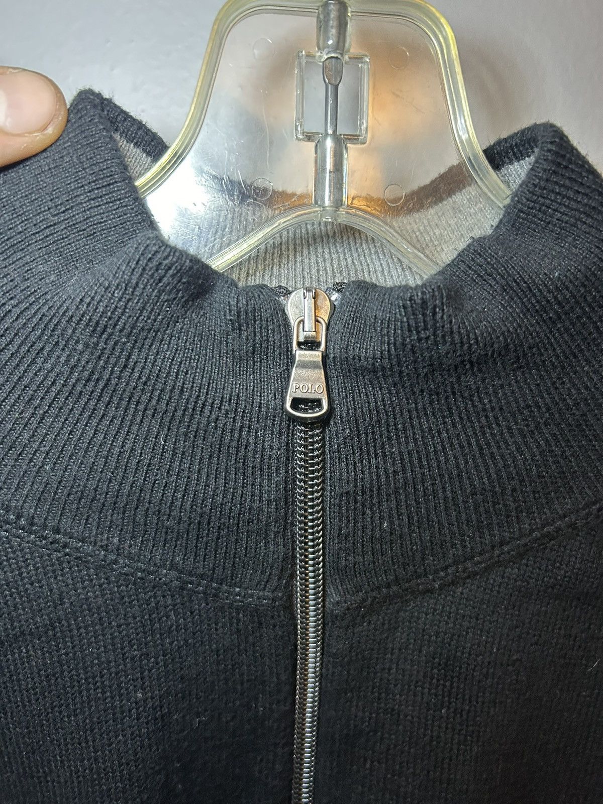 Polo Ralph Lauren Vintage Polo Ralph Lauren classic pony knit zip-up sweater Size US L / EU 52-54 / 3 - 6 Thumbnail