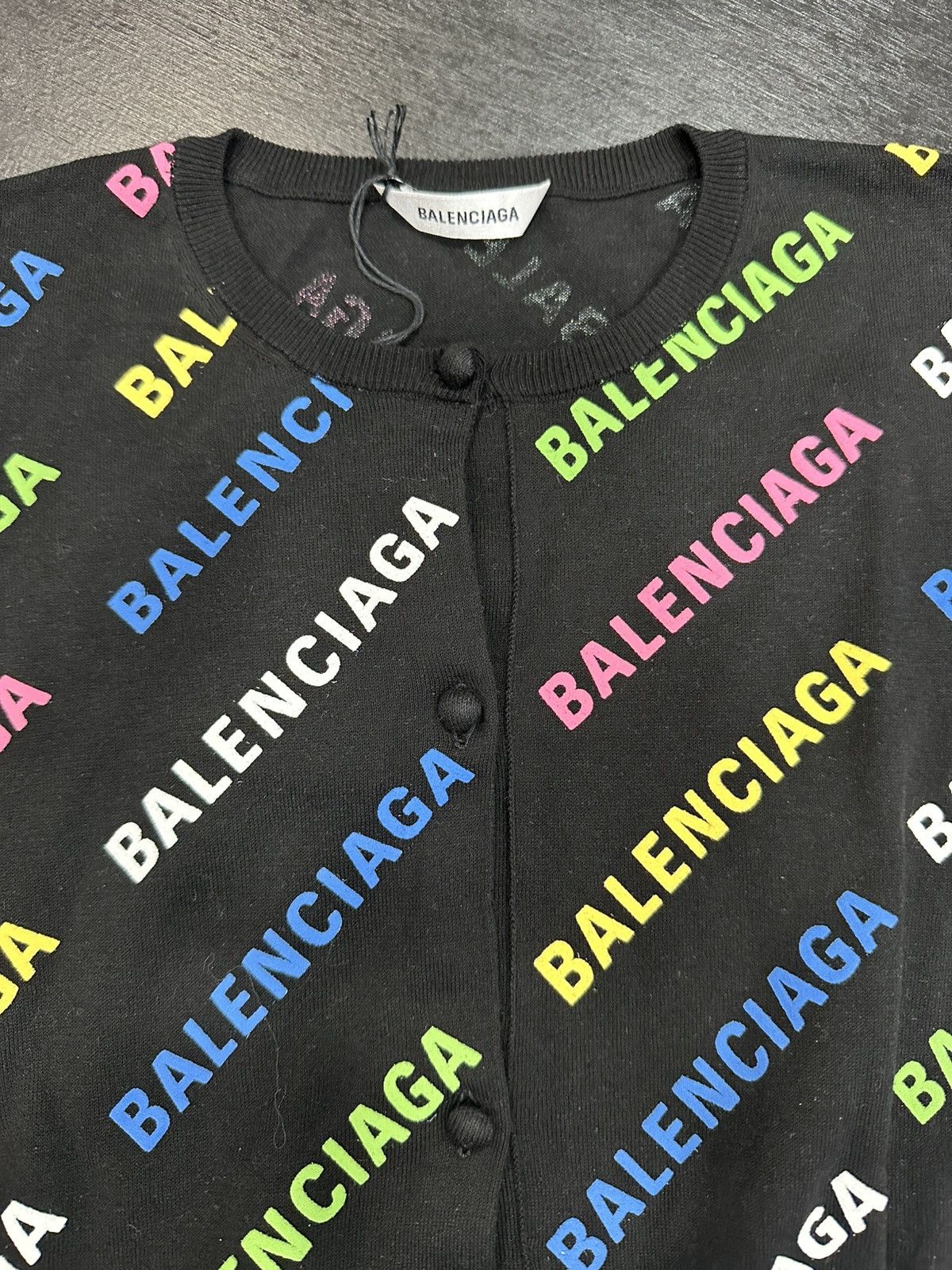 Balenciaga All Over Cardigan Size L / US 10 / IT 46 - 1 Thumbnail