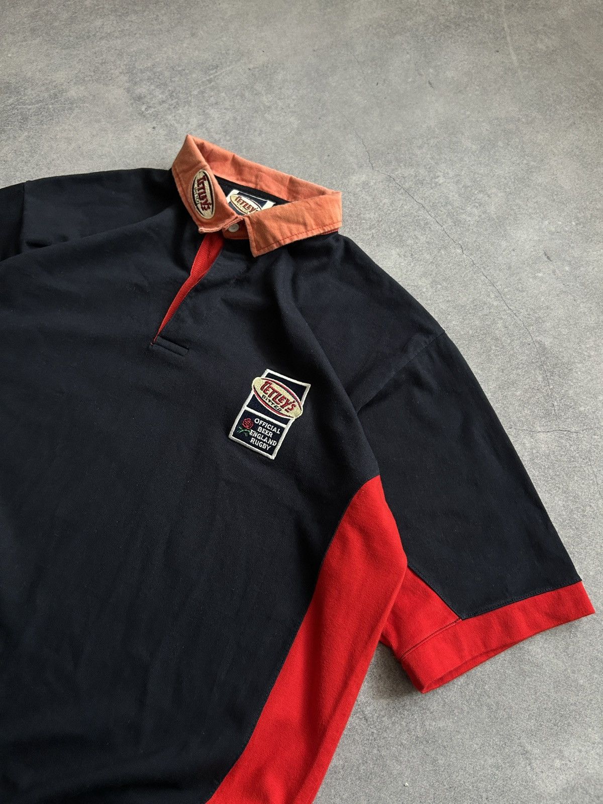Vintage Vintage Tetleys rugby 🏉 Polos 90s england vintage Size US L / EU 52-54 / 3 - 2 Thumbnail
