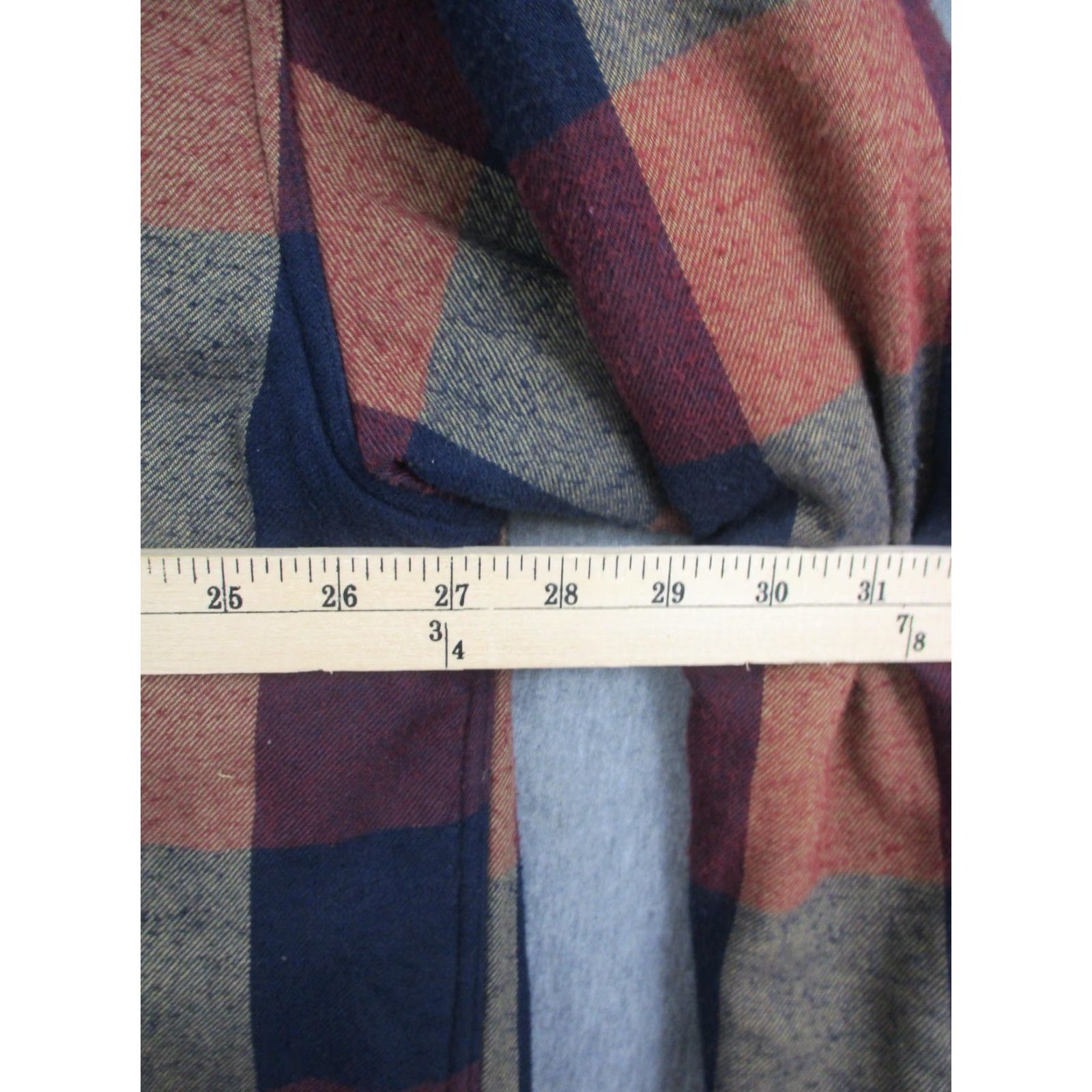 Vintage Ruff Hewn Shirt Mens 2XLT Blue Red Plaid Flannel Fleece Lined Button Up Outdoor Shirt Size US XXL / EU 58 / 5 - 6 Thumbnail