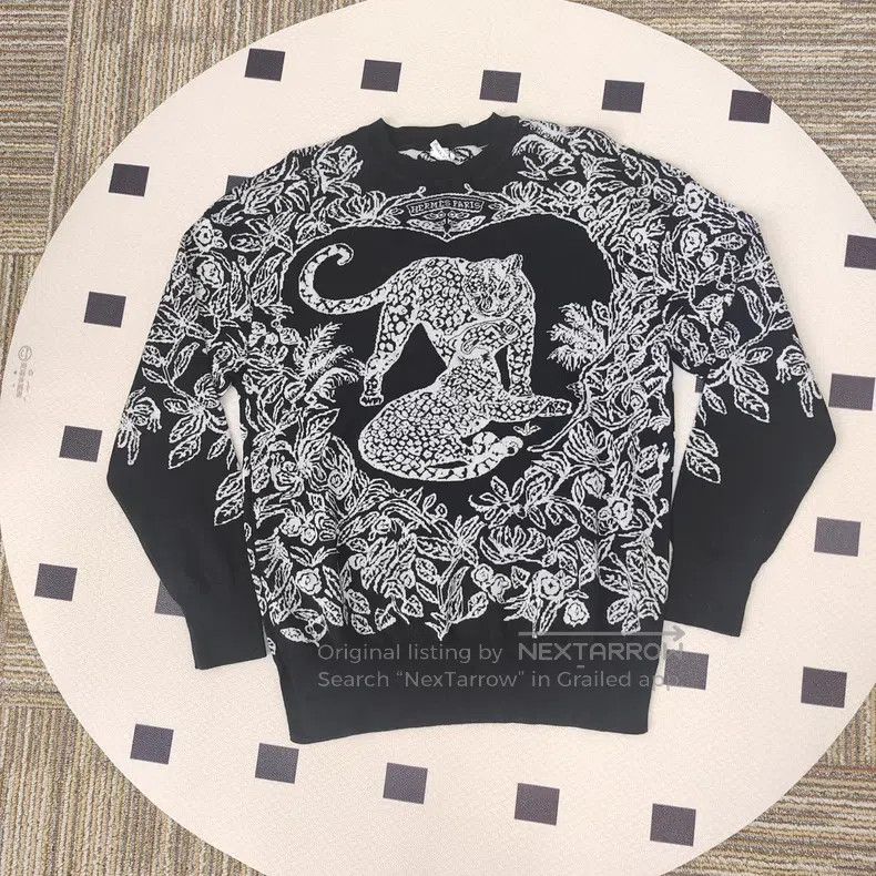 Hermes Equatorial Jungle Series Black and White Leopard Ca