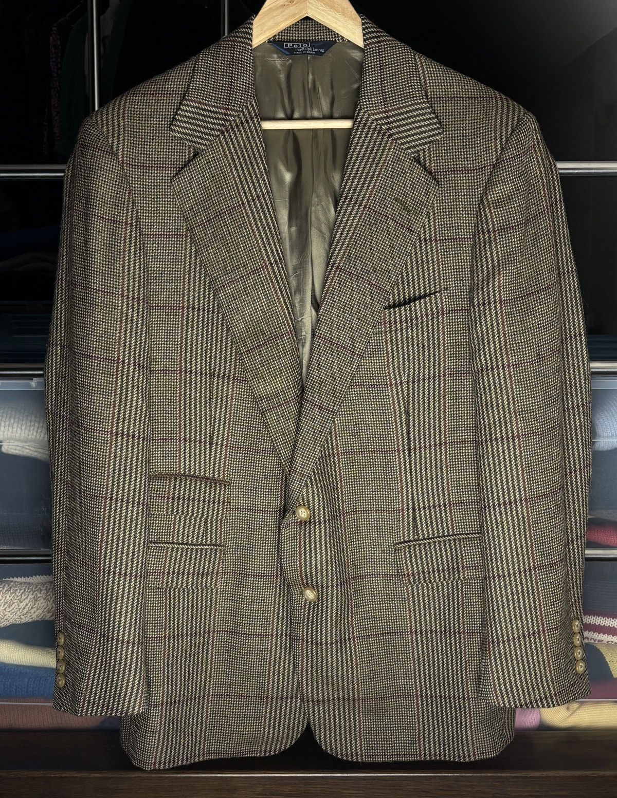Polo Ralph Lauren Polo Ralph Lauren vintage wool & alpaca blazer jacket Size 42R - 4 Thumbnail