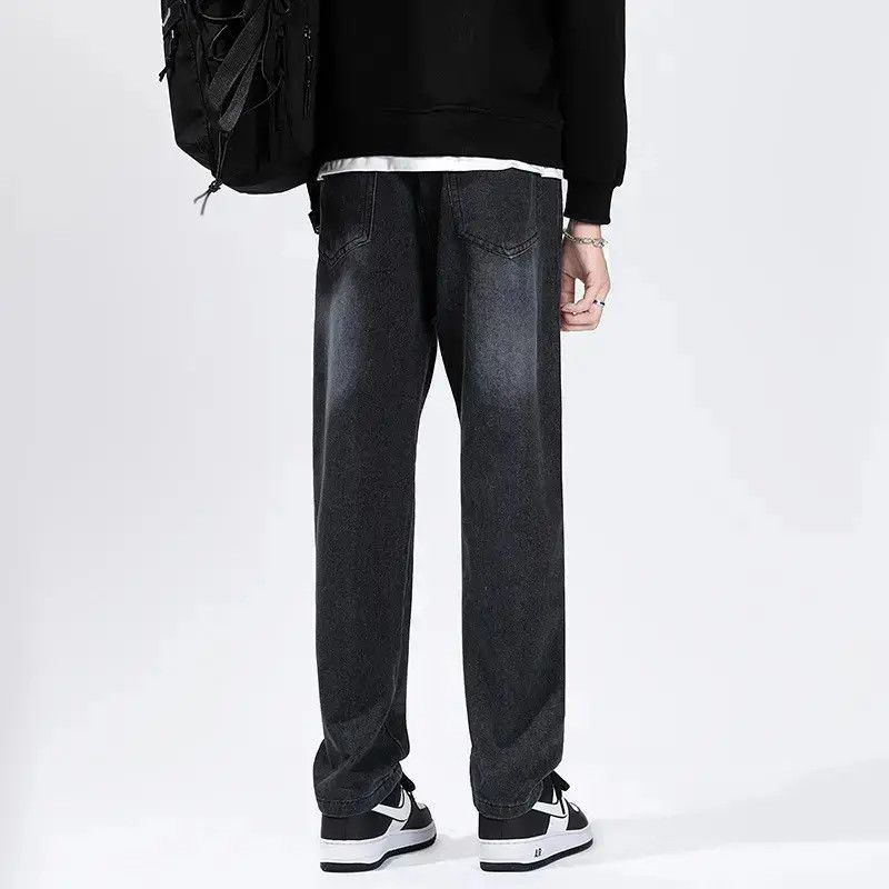 Japanese Brand Retro loose straight leg casual jeans Size US 32 / EU 48 - 3 Thumbnail