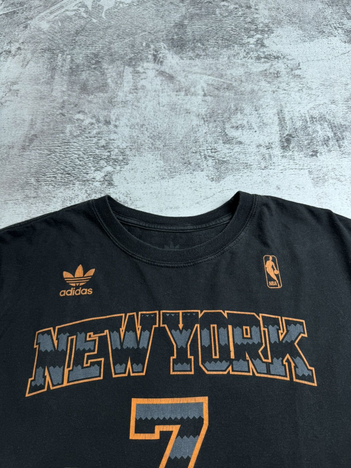 Adidas New York Knicks NBA Basketball #7 Carmelo Anthony Cotton Jersey T Shirt Top Size US XL / EU 56 / 4 - 8 Thumbnail