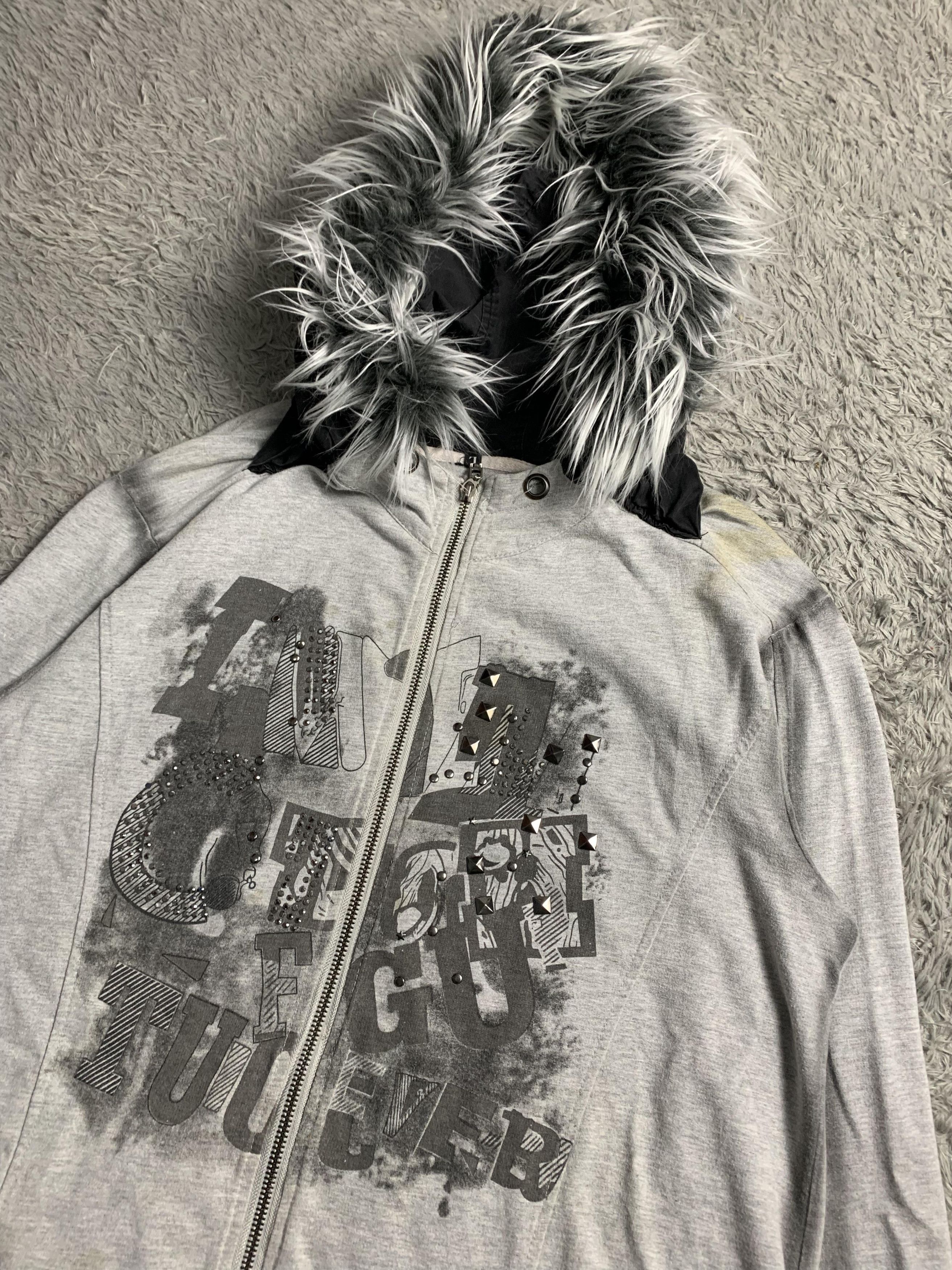 Japanese Brand Poem Japan Punk style Fur Hoodie Size US L / EU 52-54 / 3 - 2 Thumbnail