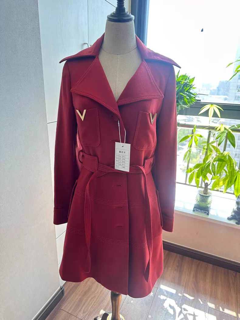 Valentino Valentino Red wool dress coat Size XS / US 0-2 / IT 36-38 - 1 Thumbnail