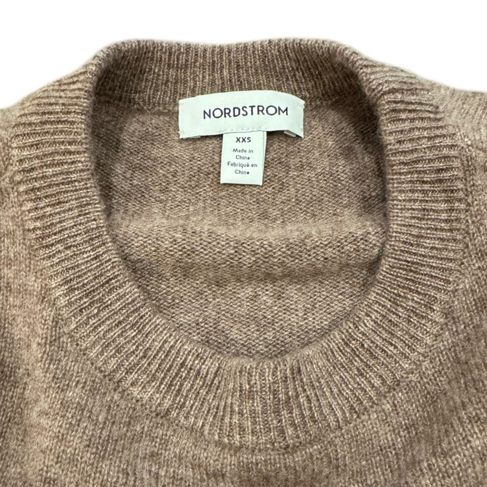 Nordstrom Nordstrom Crewneck Cashmere Sweater - Brown Taupe Size XXS Size XXS / US 00 / IT 34 - 6 Thumbnail