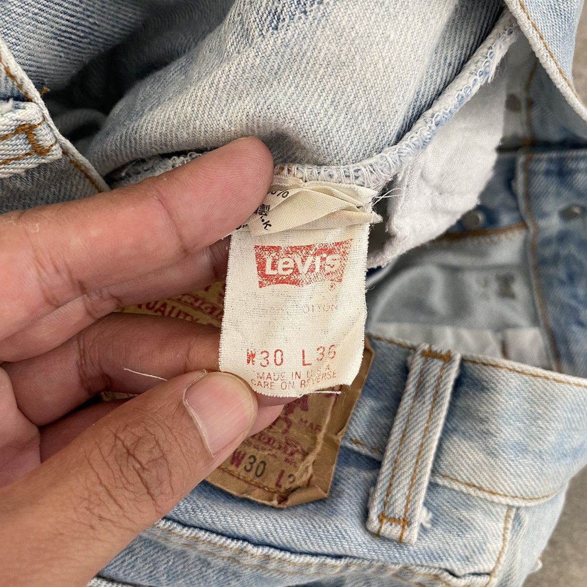 Levi's VTG Late 80’s Levis 501xx Acid Washed Blue Jeans Size US 28 / EU 44 - 23 Thumbnail