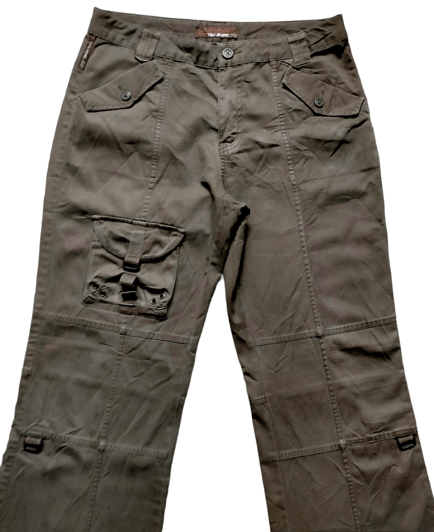 Japanese Brand Flare Tbj Jeans Tactical Cargo Boot cut Pants Size US 30 / EU 46 - 2 Thumbnail