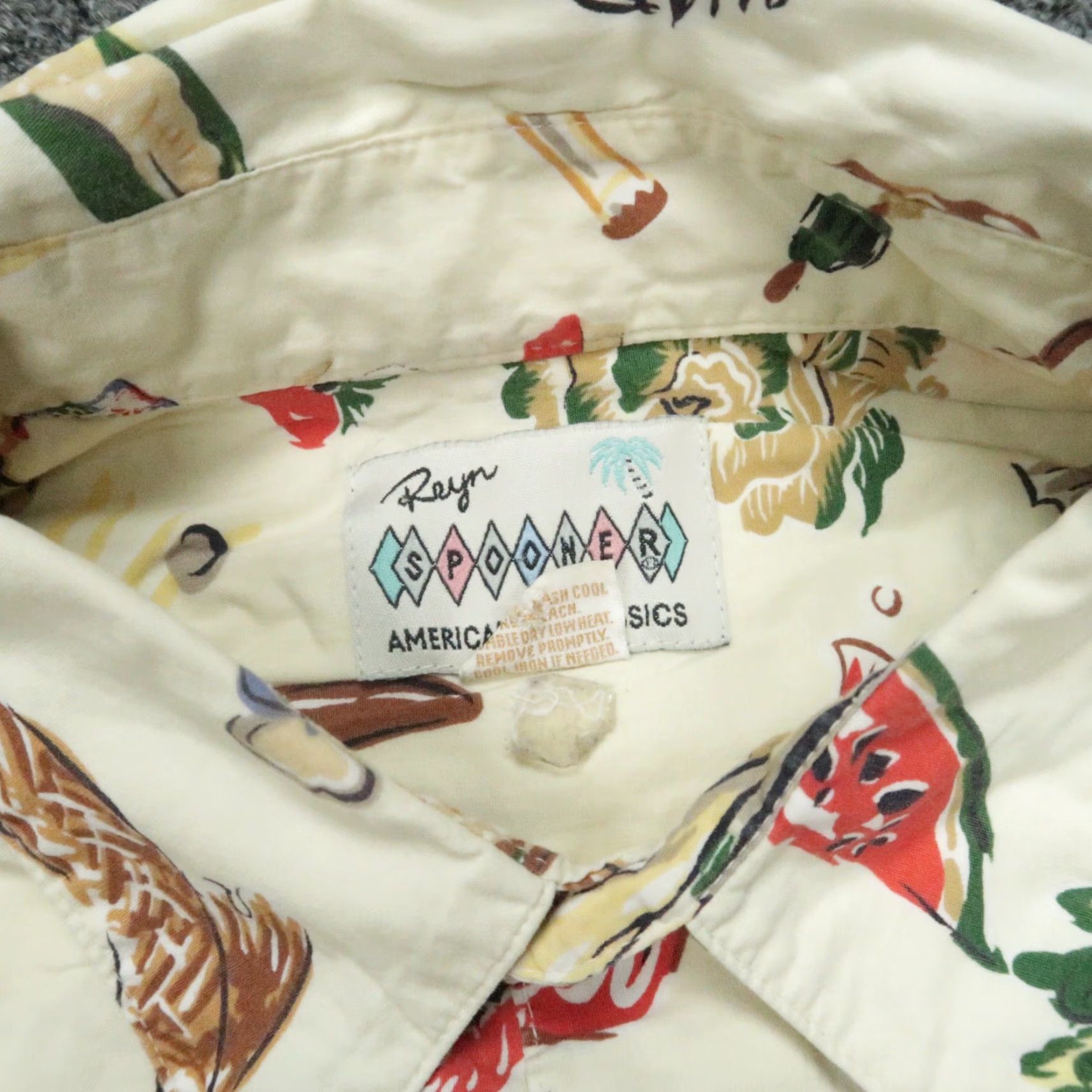 Reyn Spooner Reyn Spooner Shirt Mens Medium Beige Geometric Hawaiian Camp Short Sleeve Size US M / EU 48-50 / 2 - 3 Thumbnail