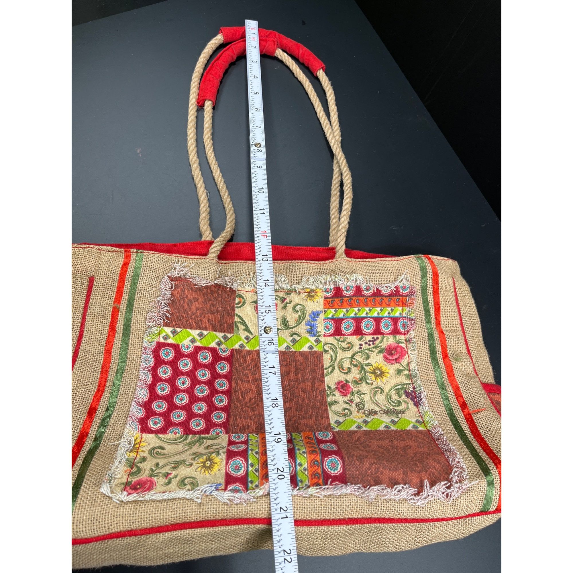Designer Kate McRostie SKU 7757 HoBo Patchwork Tote Bag purse Size ONE SIZE - 12 Thumbnail