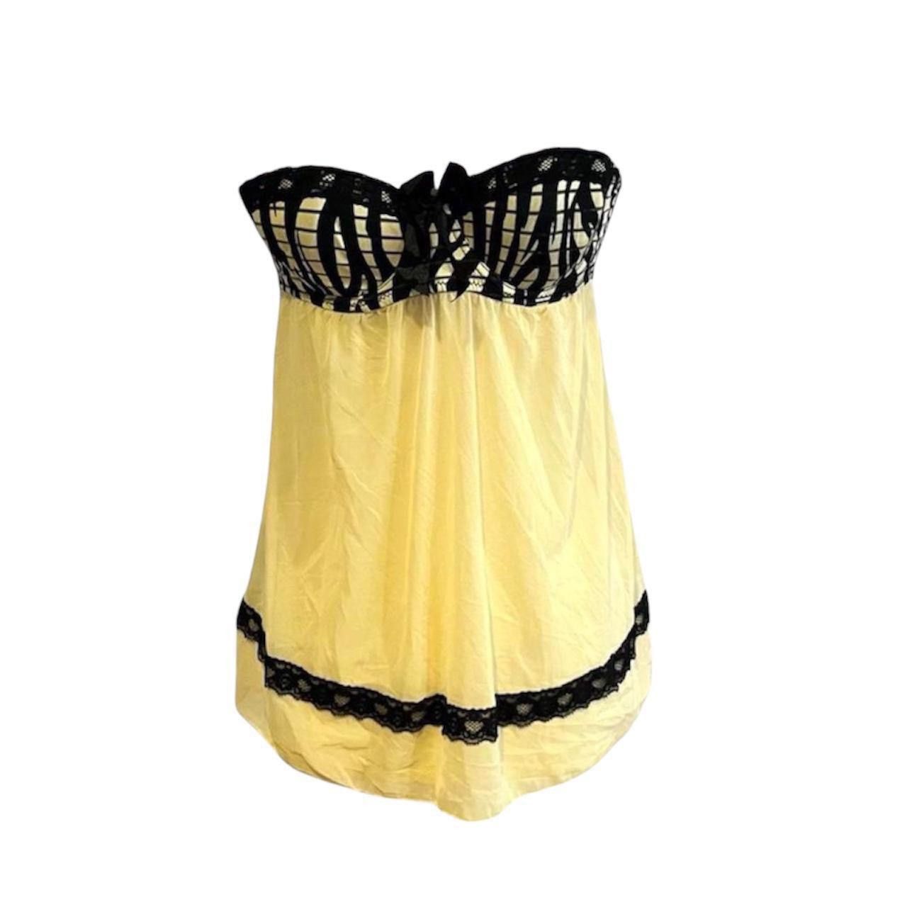 Other Vtg y2k mcbling strapless open-back babydoll lingerie top🐝 Size M / US 6-8 / IT 42-44 - 1 Thumbnail