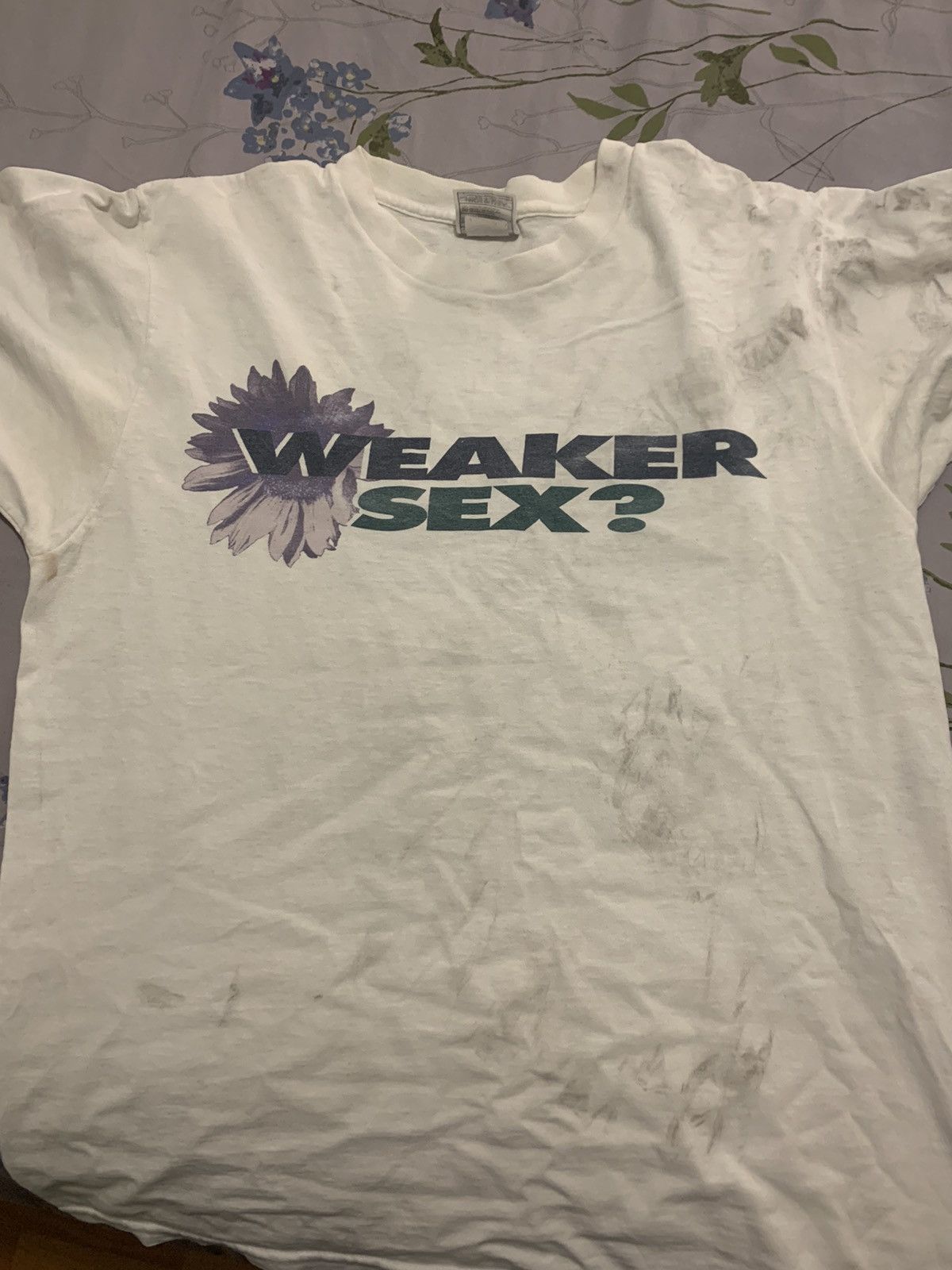 Nike THRASHED “WEAKER SEX” 90’s NIKE VINTAGE TEE DISTRESSED S Size US S / EU 44-46 / 1 - 1 Thumbnail