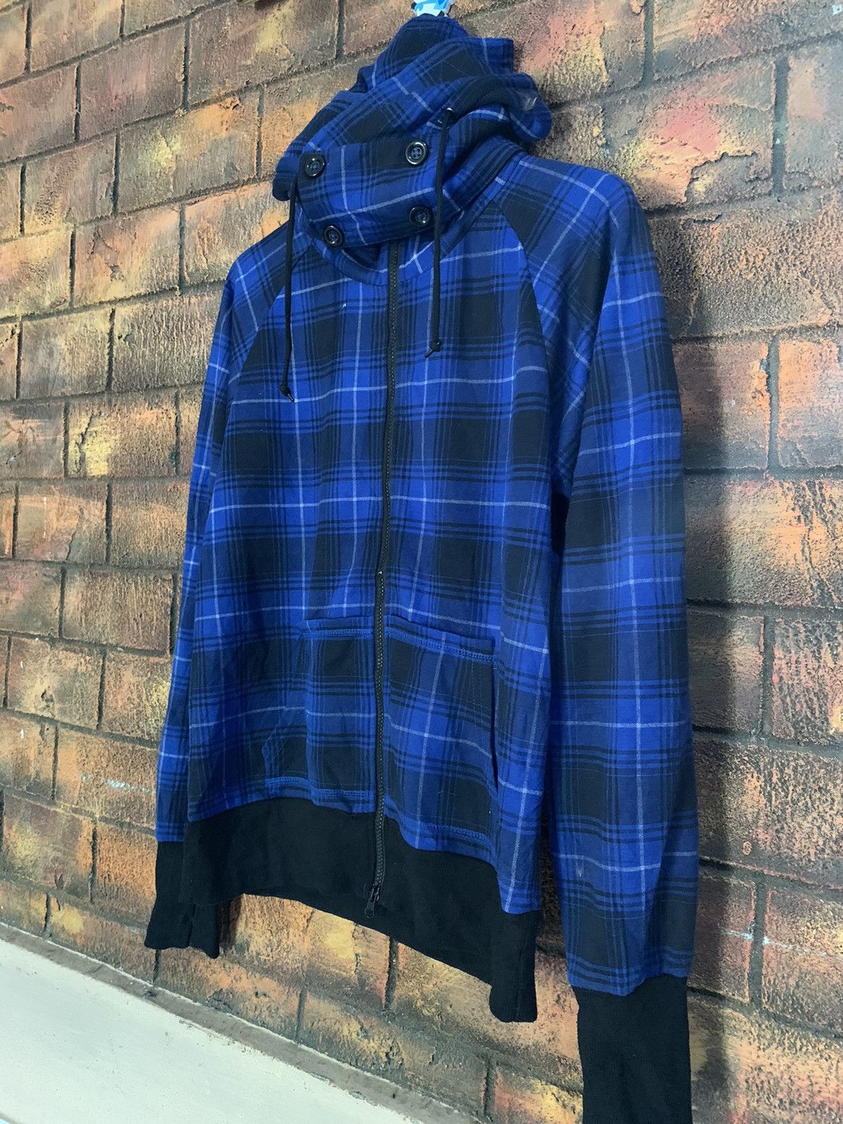 If Six Was Nine × Japanese Brand × Le Grande Bleu (L.G.B.) Jungle Strom Tartan Hoodies with mask Size US L / EU 52-54 / 3 - 2 Thumbnail
