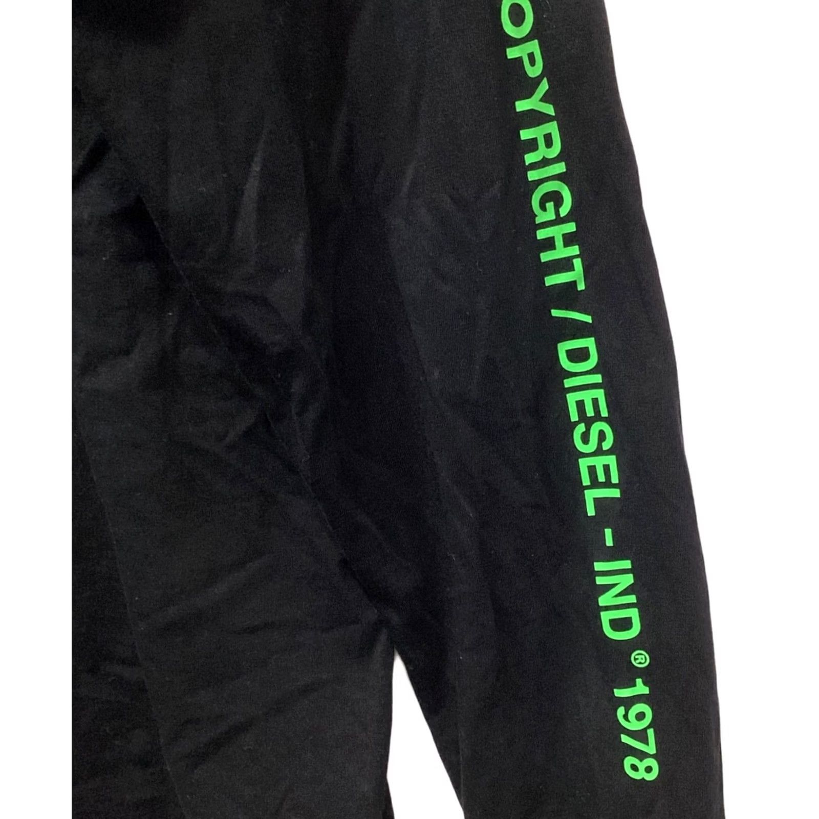 Diesel DIESEL Graphic Print Hoodie Men L Black Size US L / EU 52-54 / 3 - 5 Thumbnail