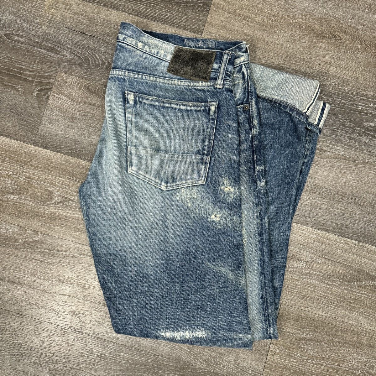 Fabric Brand & Co. × Japanese Brand × Vintage Crazy Fabric-brand & co selvedge distressed patchwork jeans Size US 38 / EU 54 - 2 Thumbnail