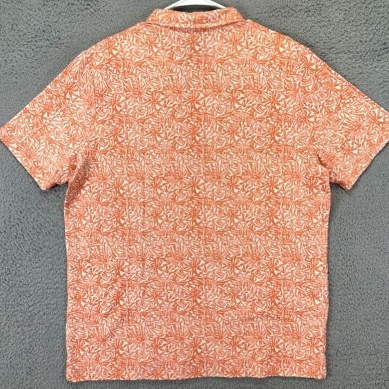 Vintage L.L. Bean Polo Shirt Mens Large Orange Geometric Traditional Fit Rugby Shirt Size US L / EU 52-54 / 3 - 2 Thumbnail