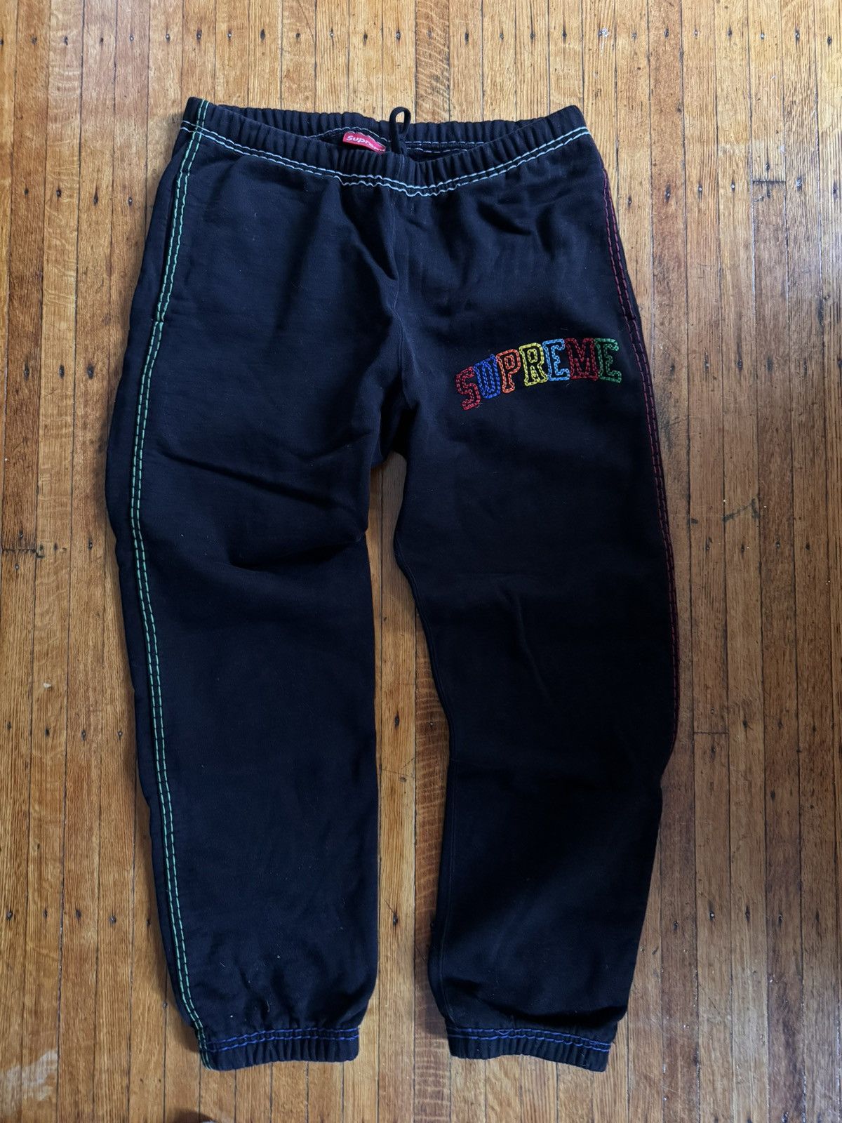 Supreme big stitch sweatpants hotsell