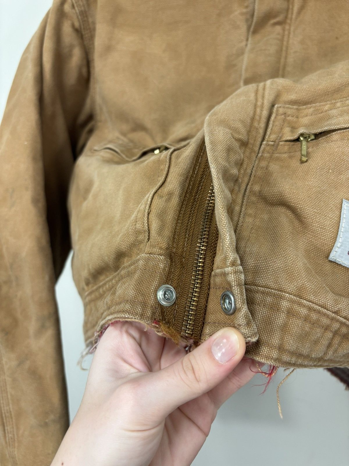 Carhartt Vintage Carhartt Workwear Orange/Brown Boxy Cropped Jacket Size US M / EU 48-50 / 2 - 13 Thumbnail
