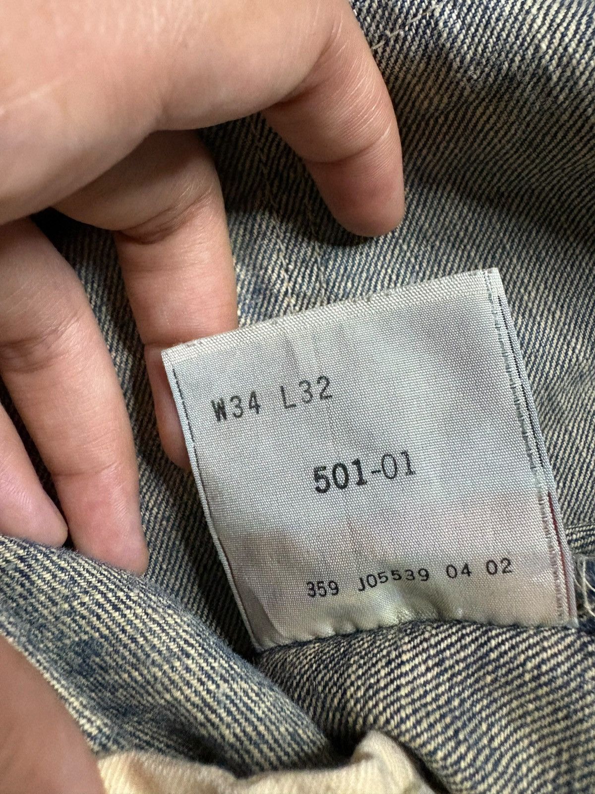 Levi's Vintage 90s Levis 501 Rusty Mud Wash Ripped Loose Jeans Size US 33 - 11 Thumbnail