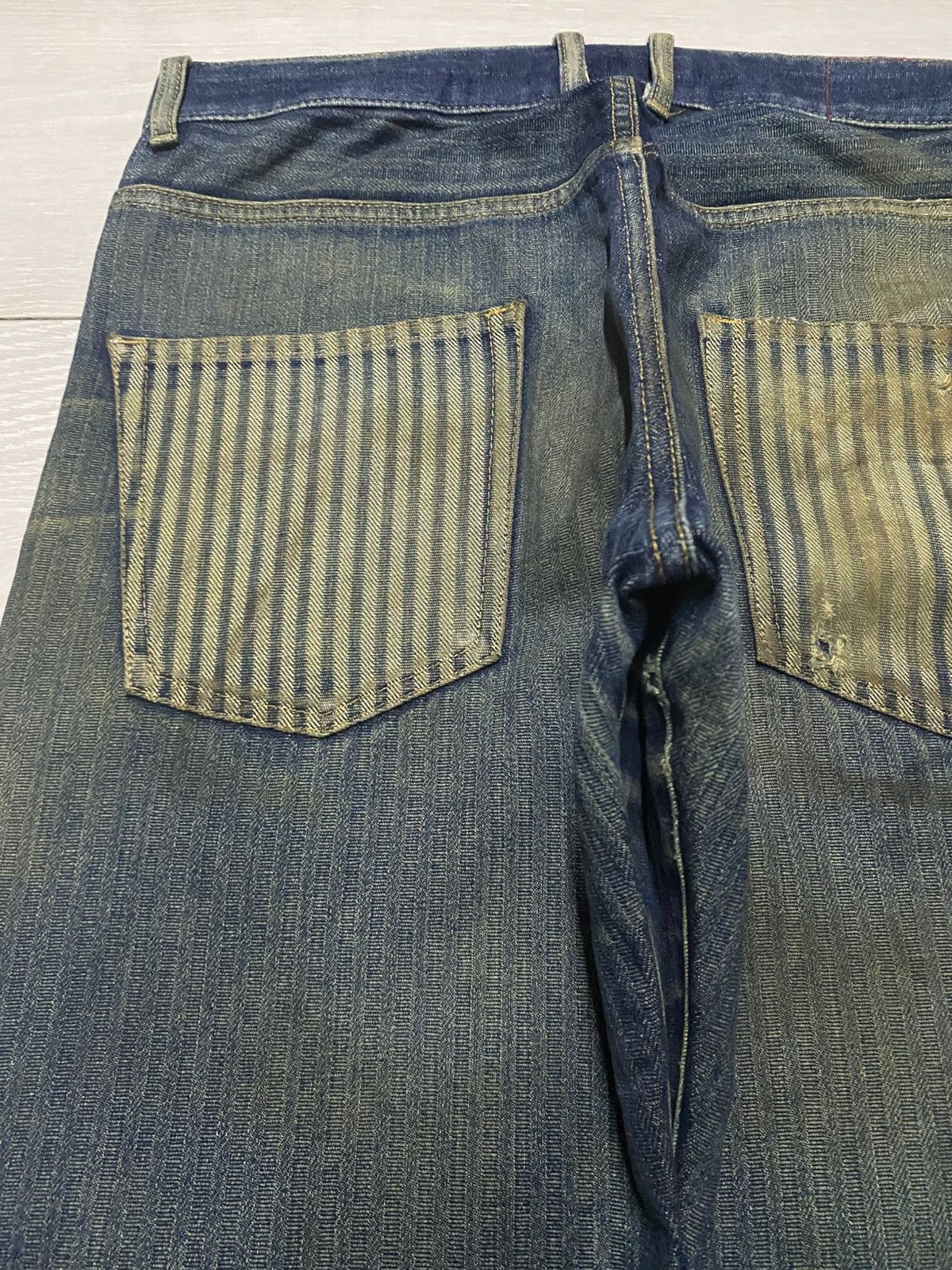 Martine Rose × Tommy Jeans Vintage Tommy Japan Mud Wash Distressed Loose Jeans Size US 32 / EU 48 - 11 Thumbnail