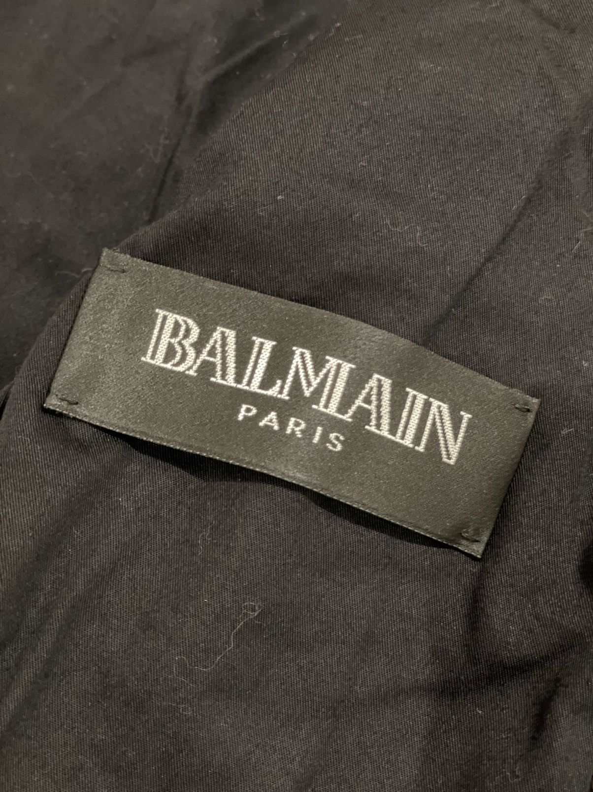 Balmain Balmain Black/Silver Teddy Leather Jacket Size 48FR Size US M / EU 48-50 / 2 - 5 Thumbnail