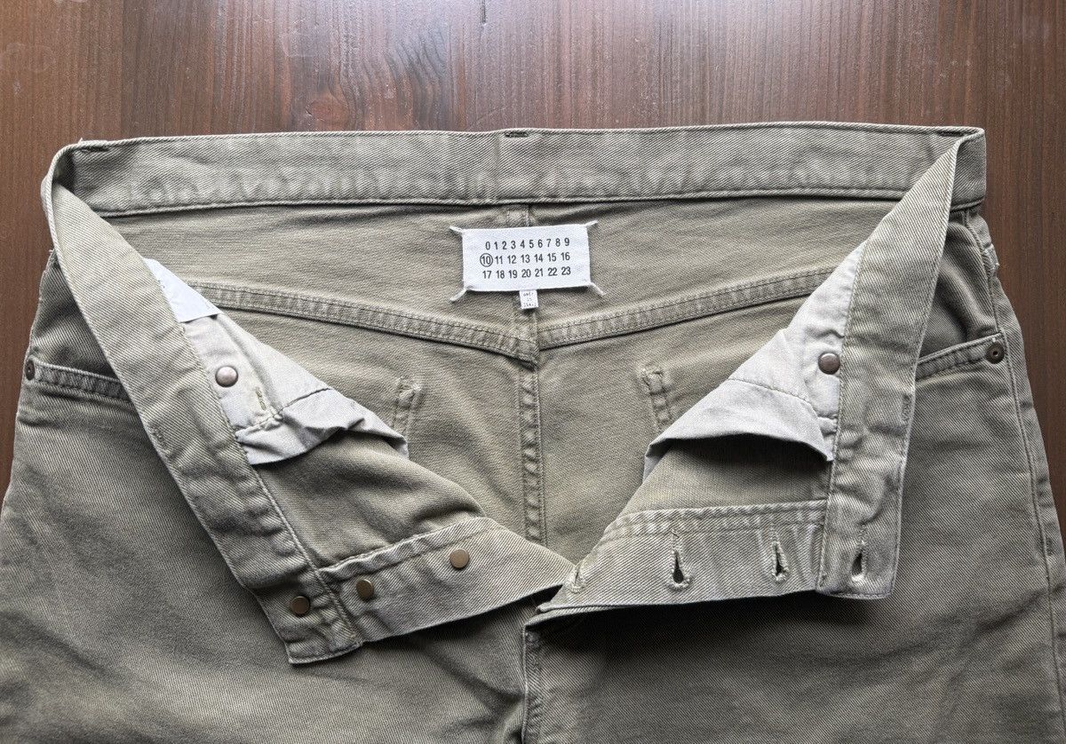 Maison Margiela Maison Margiela Straight Leg Green Wash Denim Size US 34 / EU 50 - 2 Thumbnail