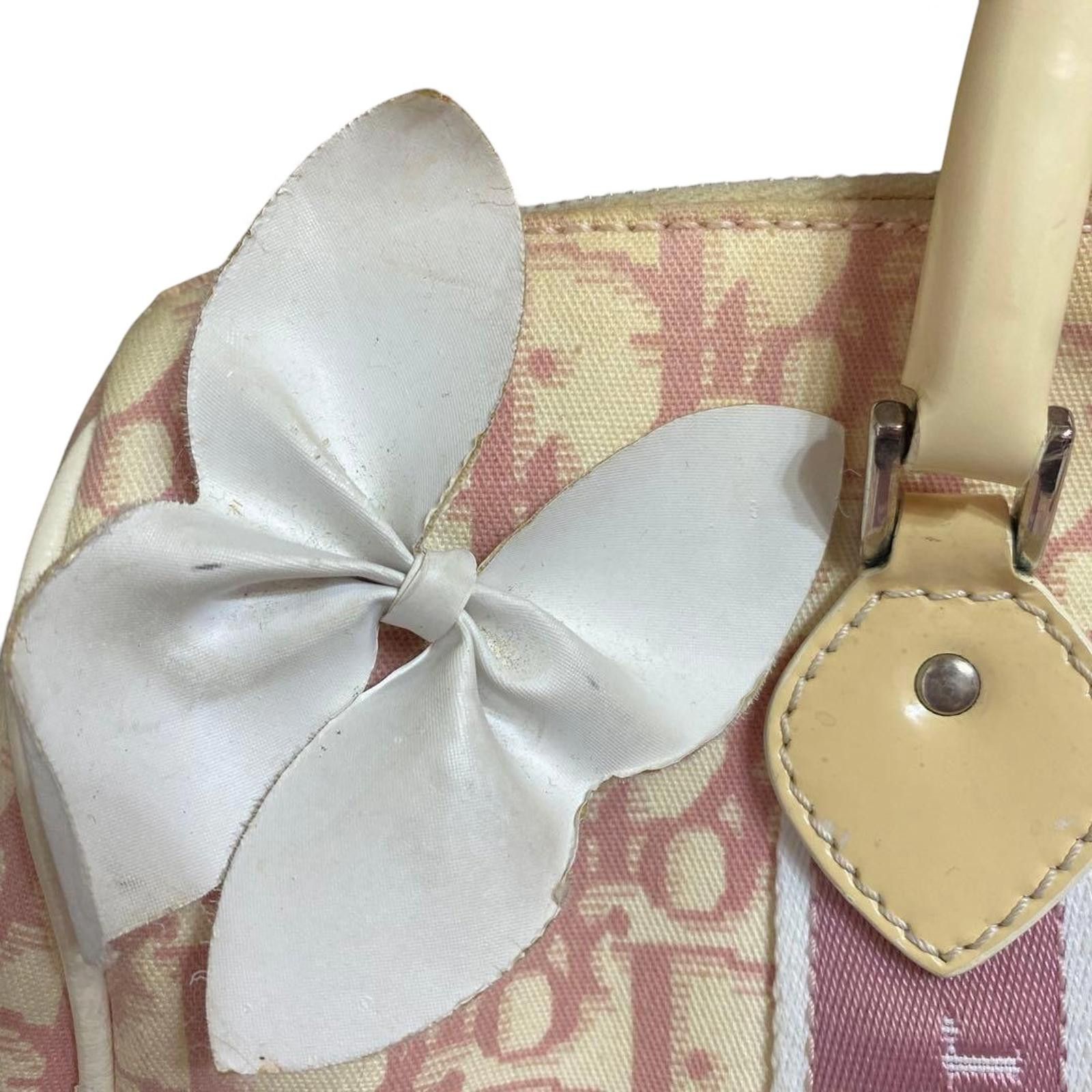 Other Dior - Pink Monogram Satchel Bag Floral Butterfly Size ONE SIZE - 5 Thumbnail