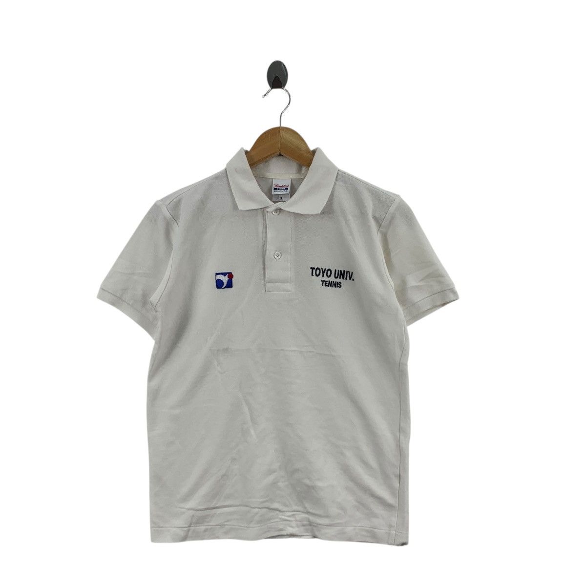 Other TOYO UNIVERSITY TENNIS CLUB Embossed Logo Polo Tee Shirt Top Size S / US 4 / IT 40 - 3 Thumbnail
