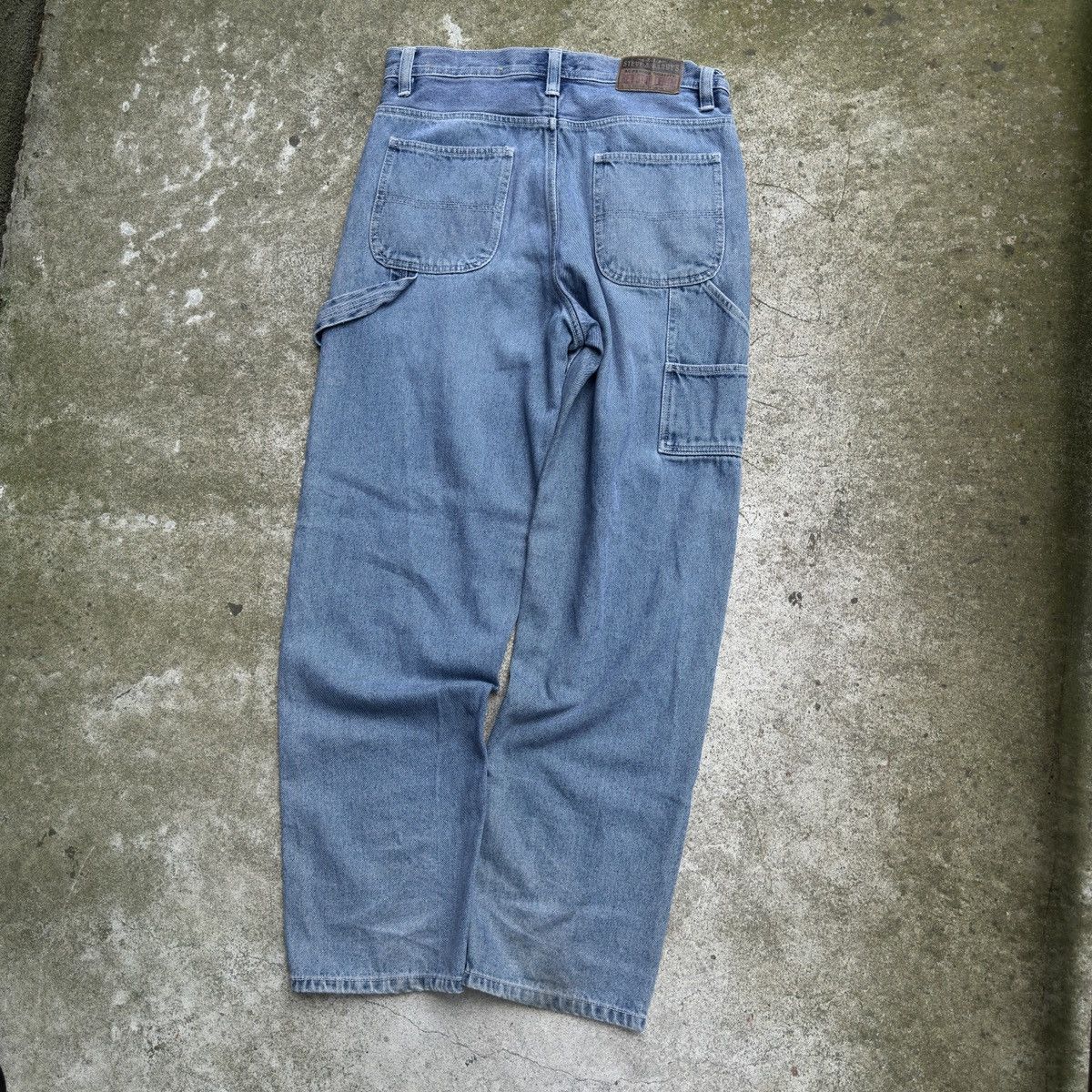 Vintage Vintage Faded Baggy Light Wash Skater Jeans ERD Grunge Size US 32 / EU 48 - 10 Thumbnail