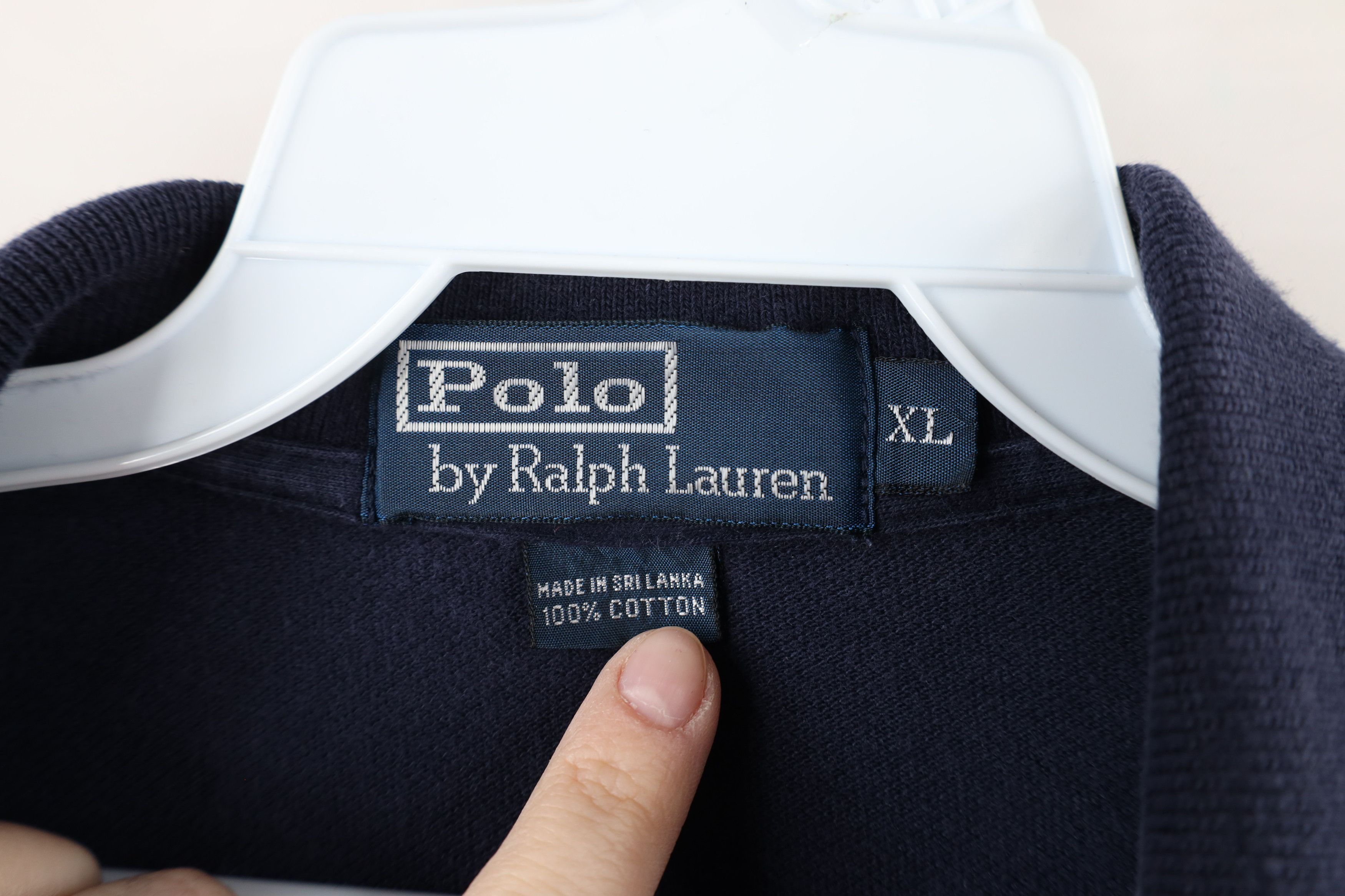 Ralph Lauren Vintage 90s Ralph Lauren Long Sleeve Collared Rugby Polo Size US XL / EU 56 / 4 - 8 Thumbnail