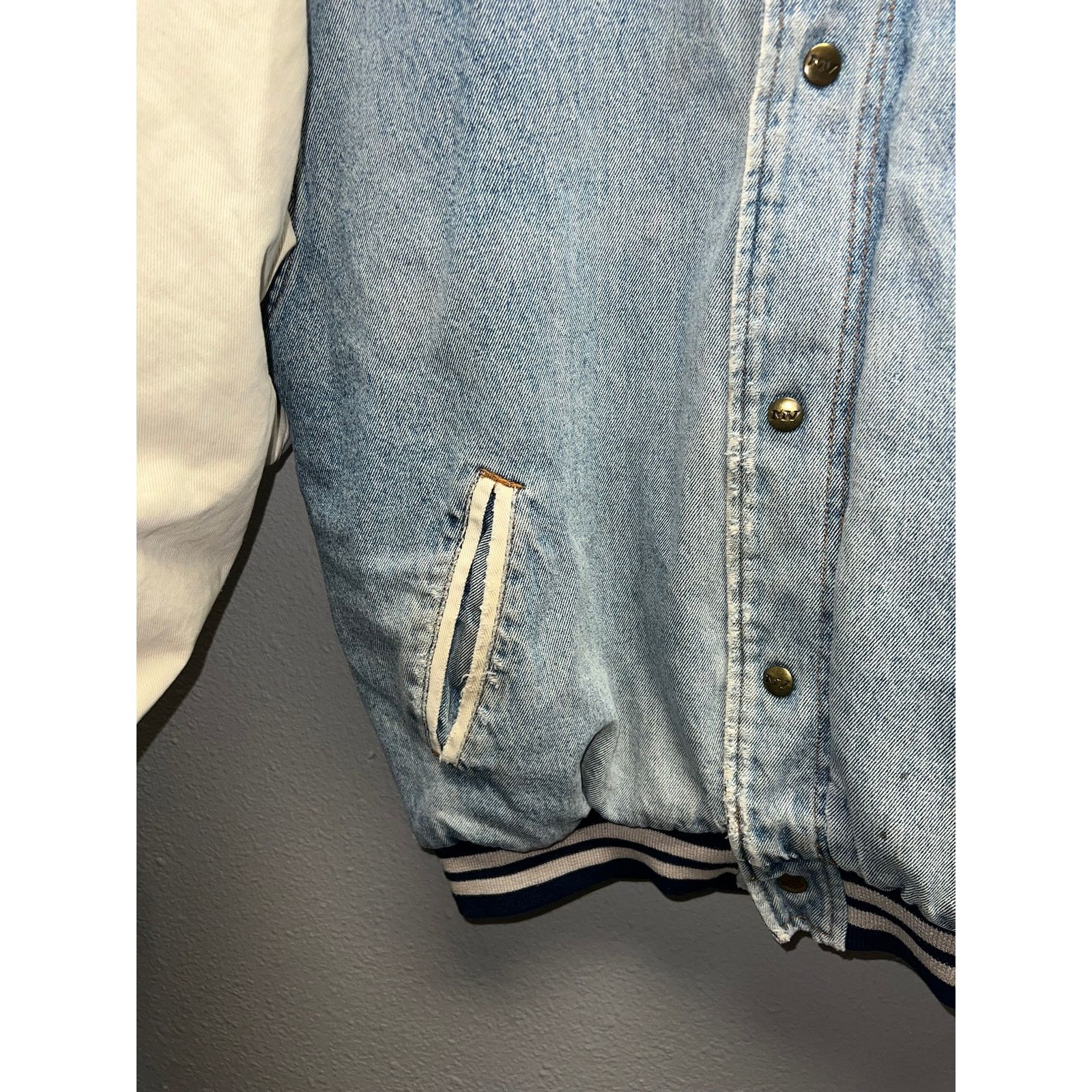 Vintage Vintage United States Olymic Denim Jacket Worn Distressed M Size US M / EU 48-50 / 2 - 5 Thumbnail
