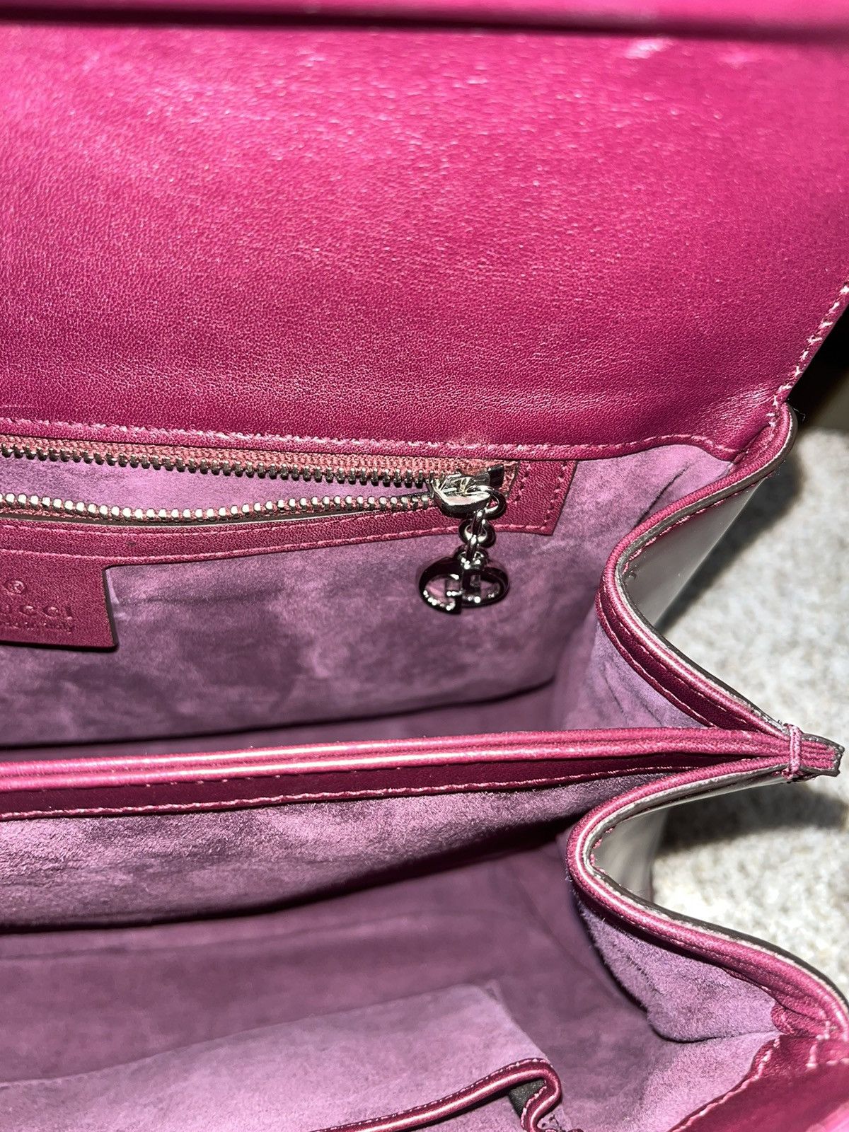 Gucci Gucci Burgundy Lady Lock Handbag Size ONE SIZE - 12 Thumbnail