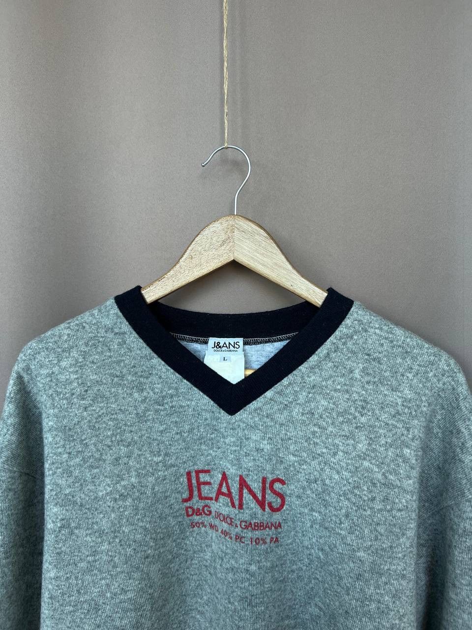 Dolce & Gabbana Dolce Gabbana Jeans Vintage Wool Sweater Mens Size L Logo Size US L / EU 52-54 / 3 - 2 Thumbnail
