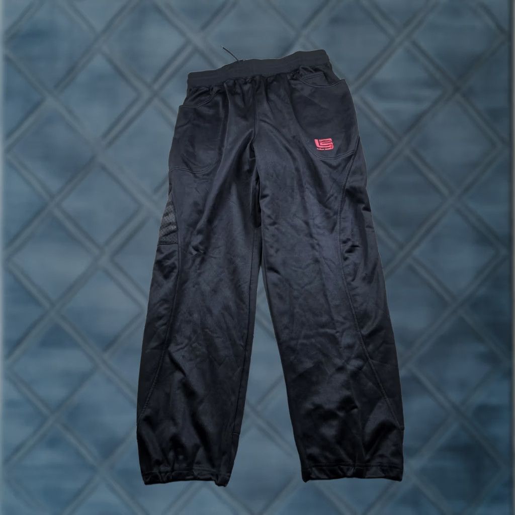 Nike Nike Lebron Track Pants Mens Large Black Straight Leg Pockets Sports 30in Inseam Converse? Size US 33 - 1 Thumbnail