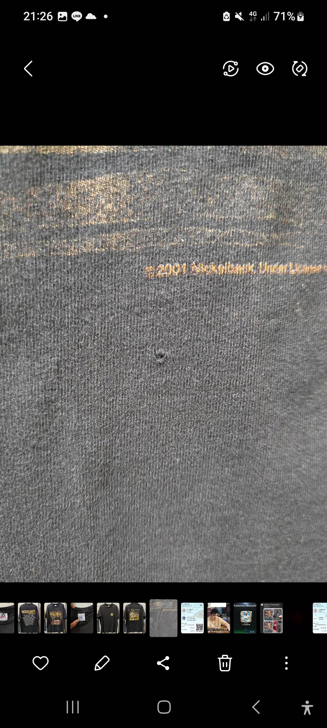 Band Tees × Vintage Y2K Nickelback Tour2001 T Shirt Size US XL / EU 56 / 4 - 7 Thumbnail