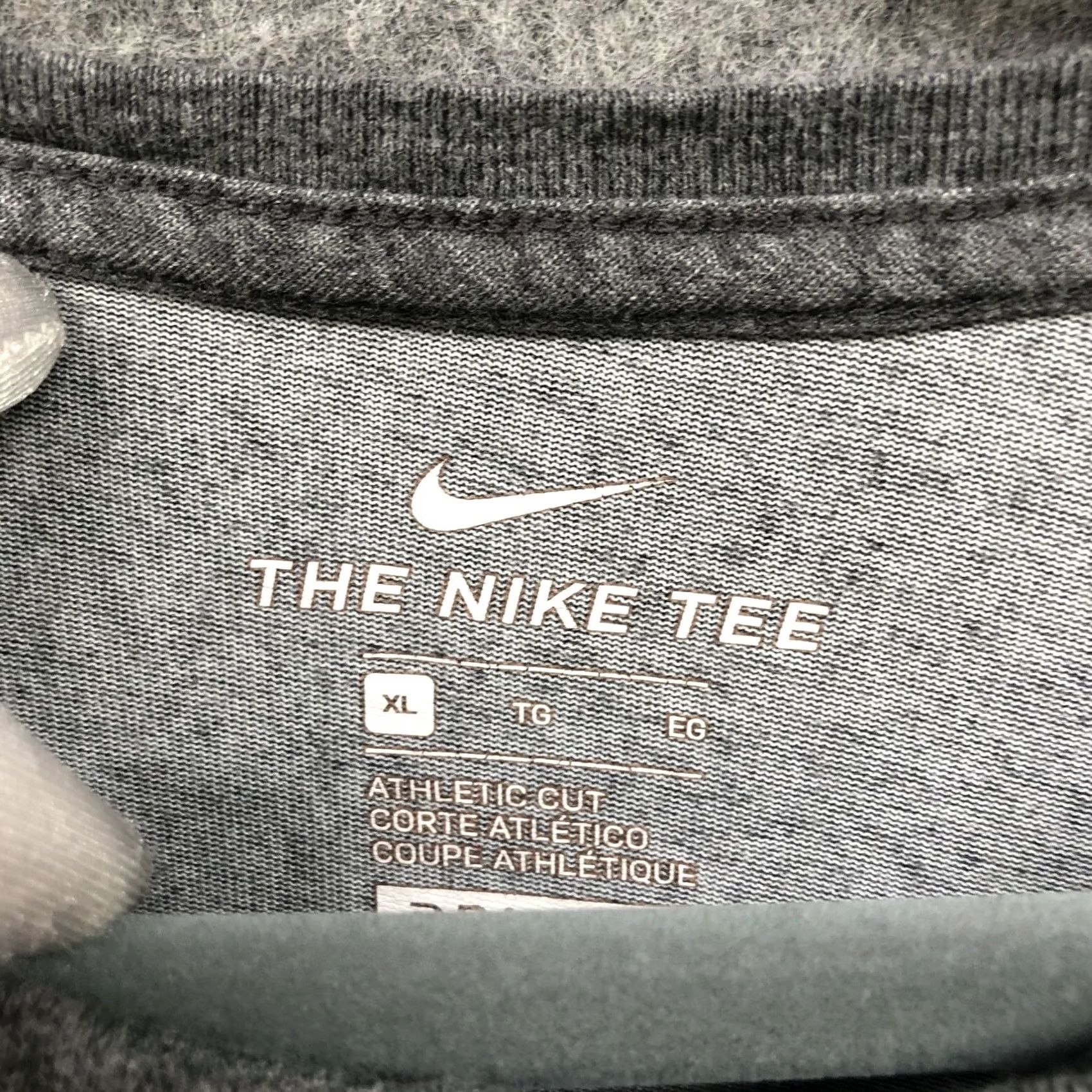Nike Nike Tee Mens XL Short Sleeve Gray Athletic Cut Crewneck Active Dri-Fit Swoosh Size US 36 / EU 52 - 5 Thumbnail