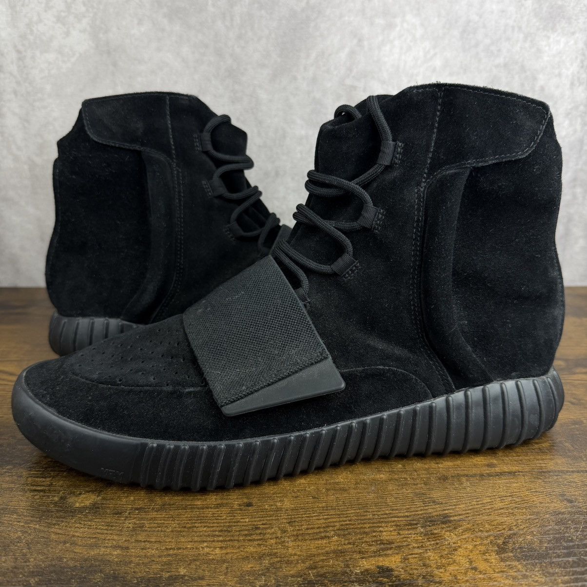 Adidas × Kanye West adidas Yeezy Boost 750 Triple Black Size 14 BB1839 OG Rare Size US 14 / EU 47 - 2 Thumbnail