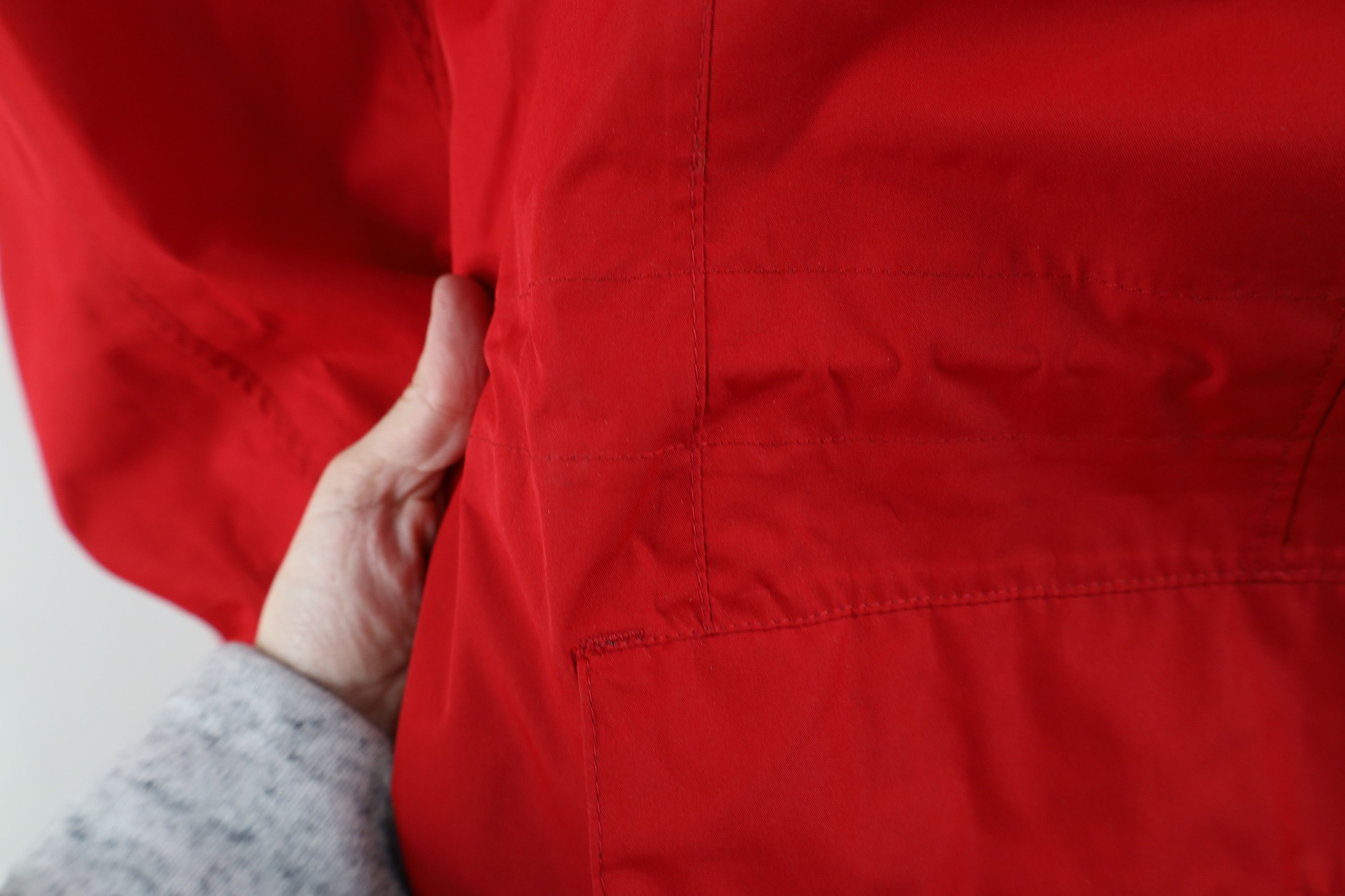 Lands' End × Vintage Vintage Lands End Hooded Full Zip Rain Parka Jacket Red Size 3XL / US 20-22 - 8 Thumbnail