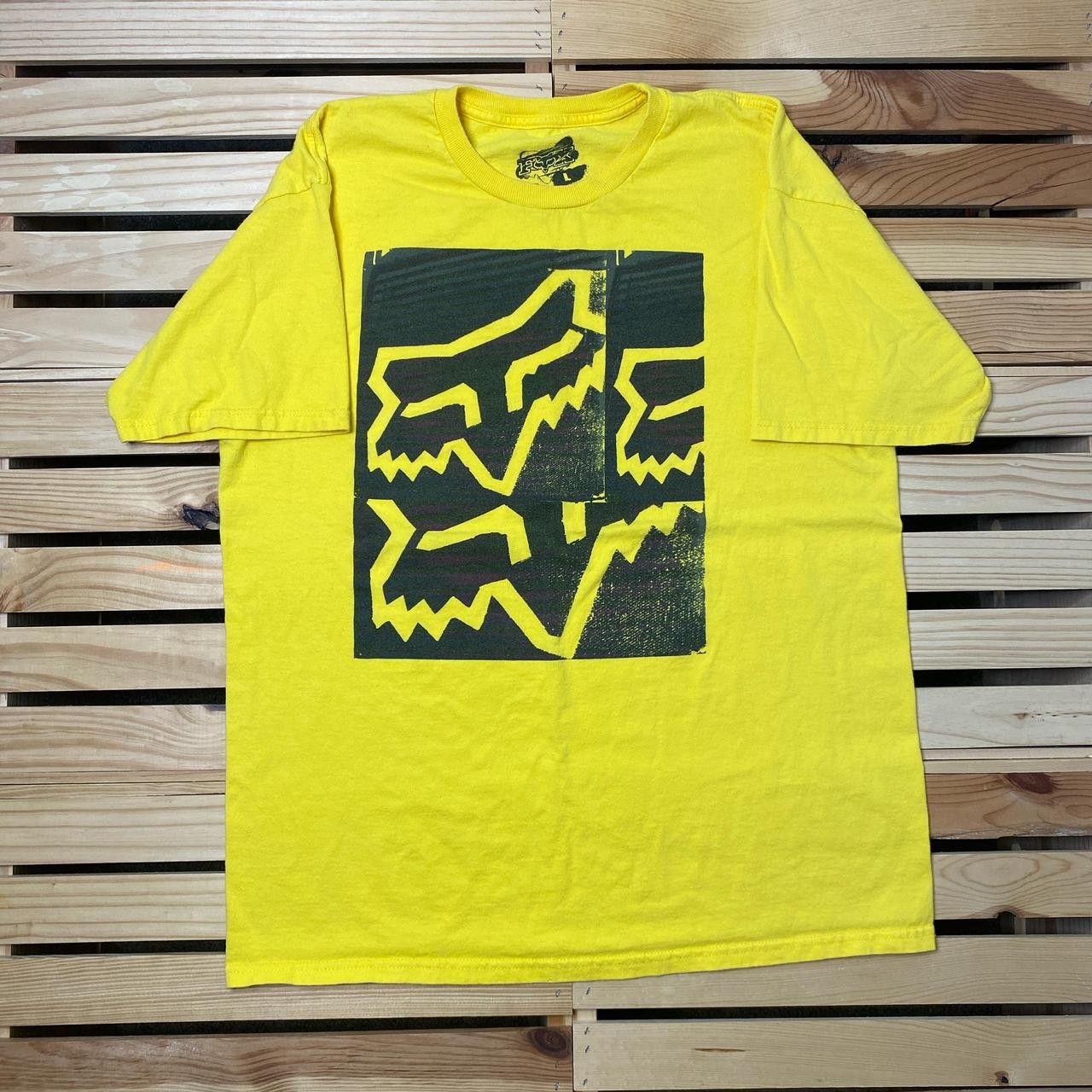 Fox Racing Fox Racing Yellow Y2K Motocross Tee Size Large Size US L / EU 52-54 / 3 - 1 Thumbnail