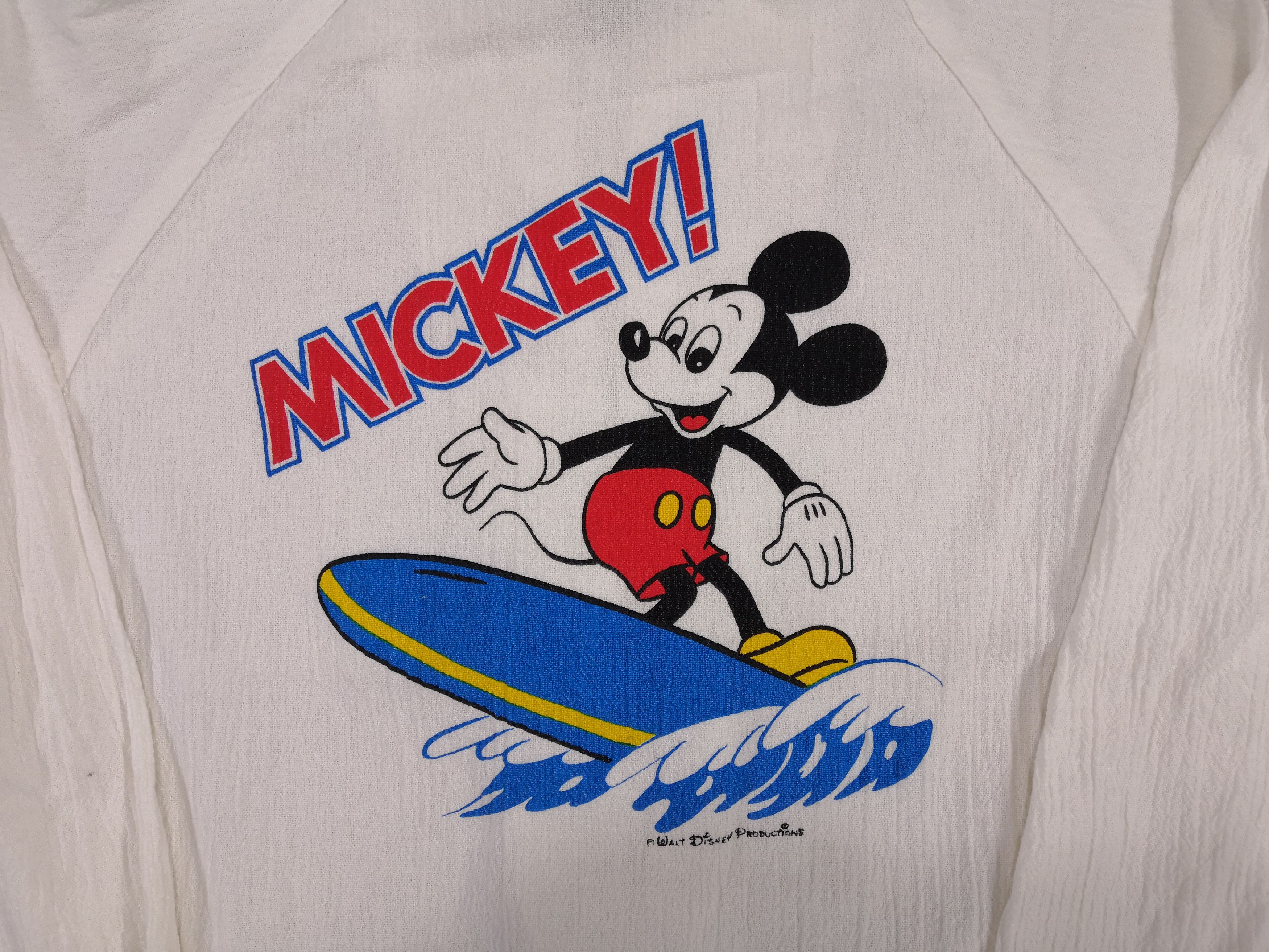 Cartoon Network × Mickey Mouse × Vintage Vintage Mickey Mouse Jacket Surfing Hoodies Zipper Jacket Size S / US 4 / IT 40 - 3 Thumbnail