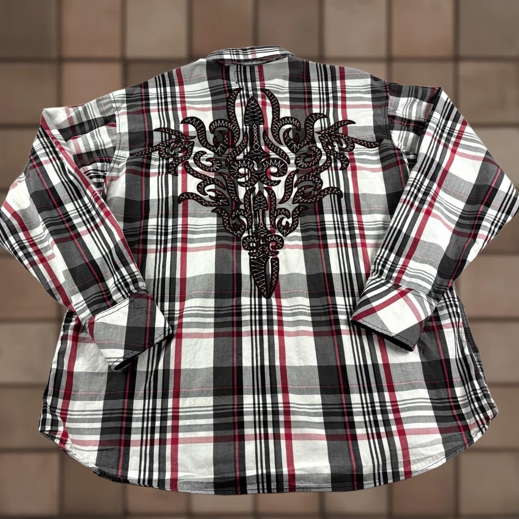 Vintage Panhandle Slim Shirt Mens XL Plaid Pearl Snap Embroidered Western Rodeo Size US XL / EU 56 / 4 - 1 Thumbnail