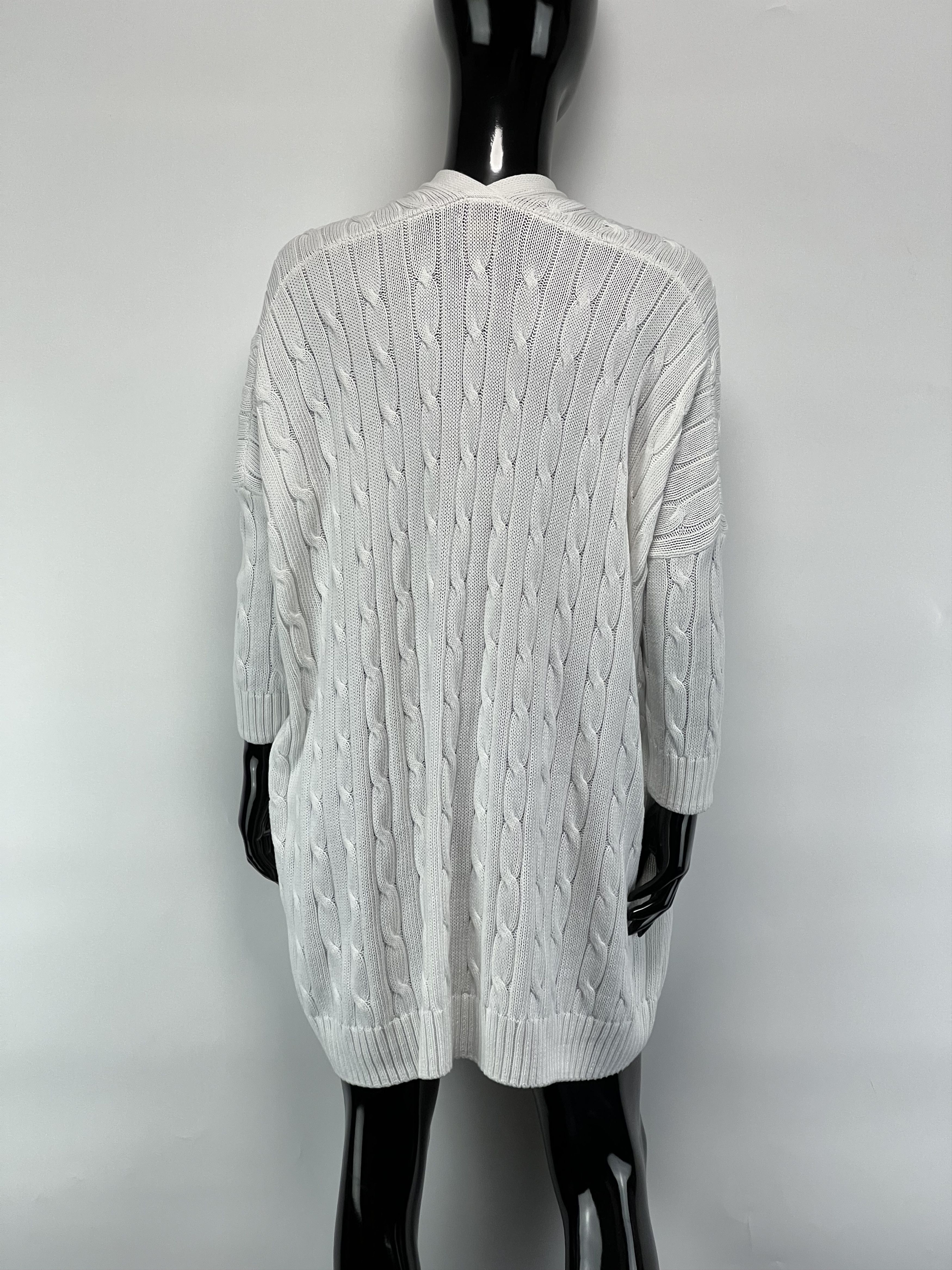 Polo Ralph Lauren Polo Ralph Lauren Cotton Cable Knit Open Cardigan Size M / US 6-8 / IT 42-44 - 3 Thumbnail