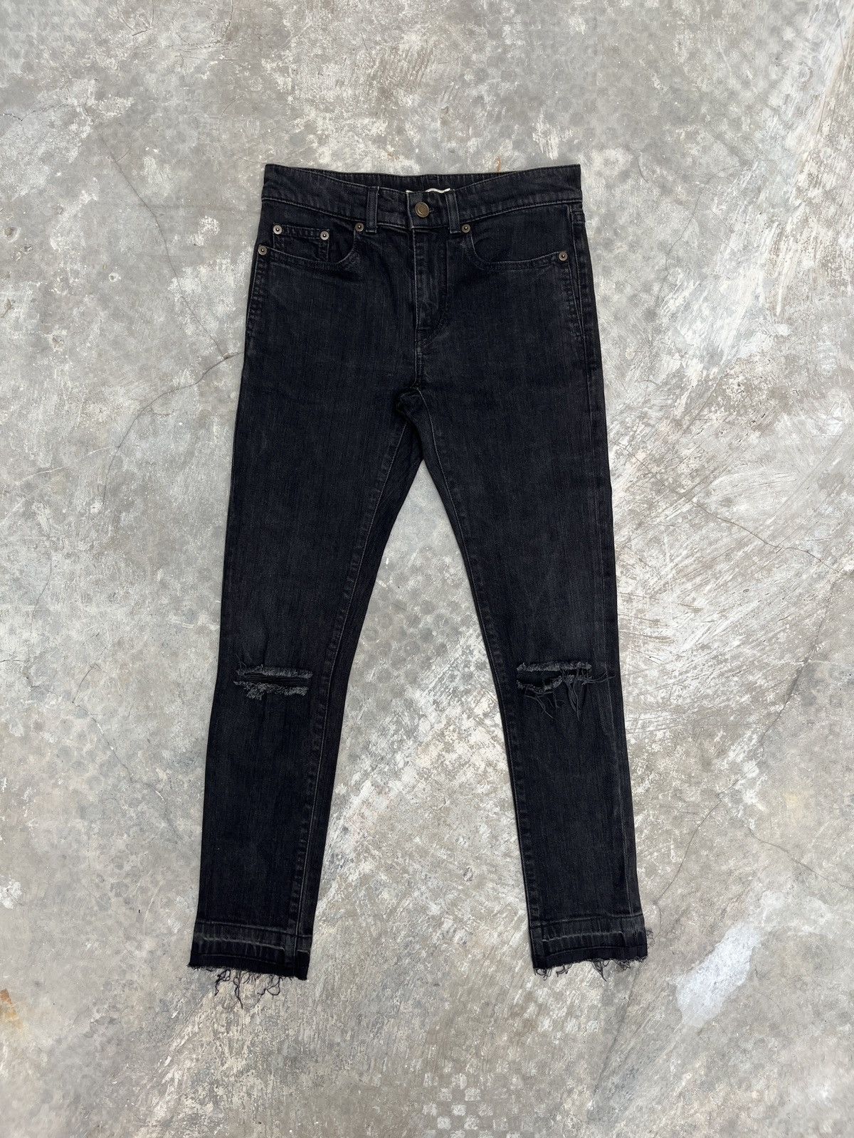 Hedi Slimane × Saint Laurent Paris 13FW D02 Little Crash Jeans